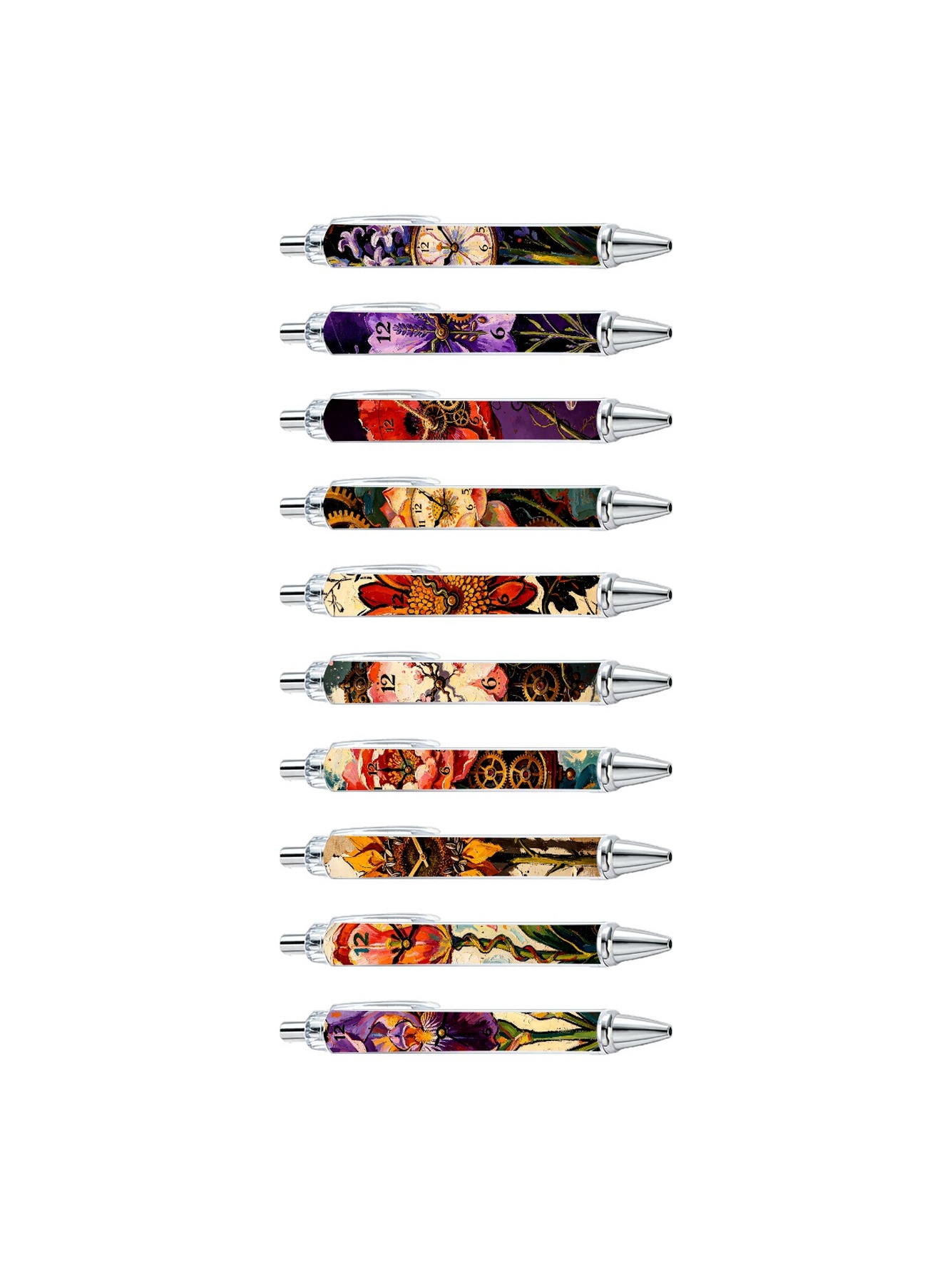 Clock Gear Pens - 10-Pack