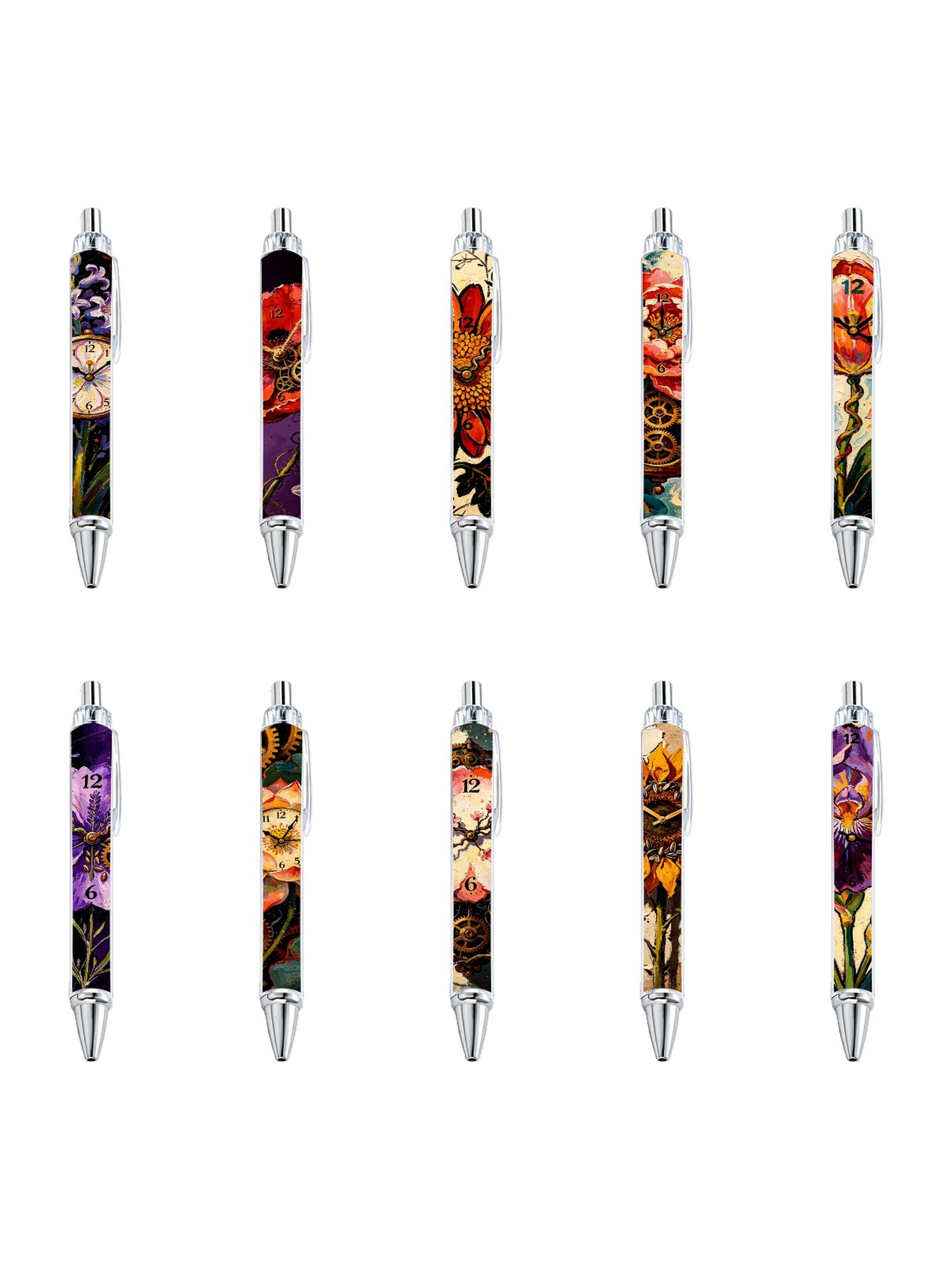 Clock Gear Pens - 10-Pack