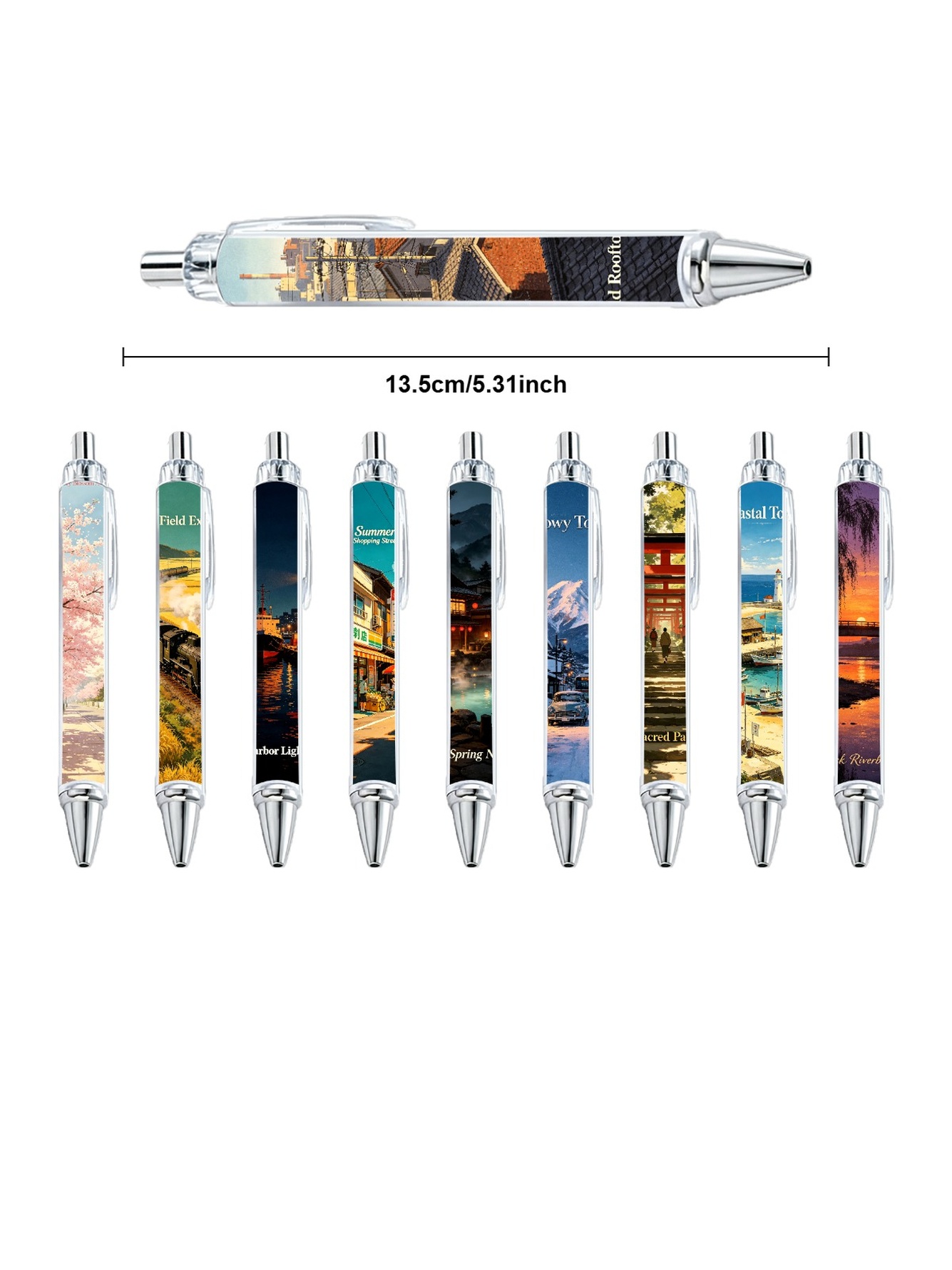 Japanese Showa Gel Pens Black Ink - 10-Pack