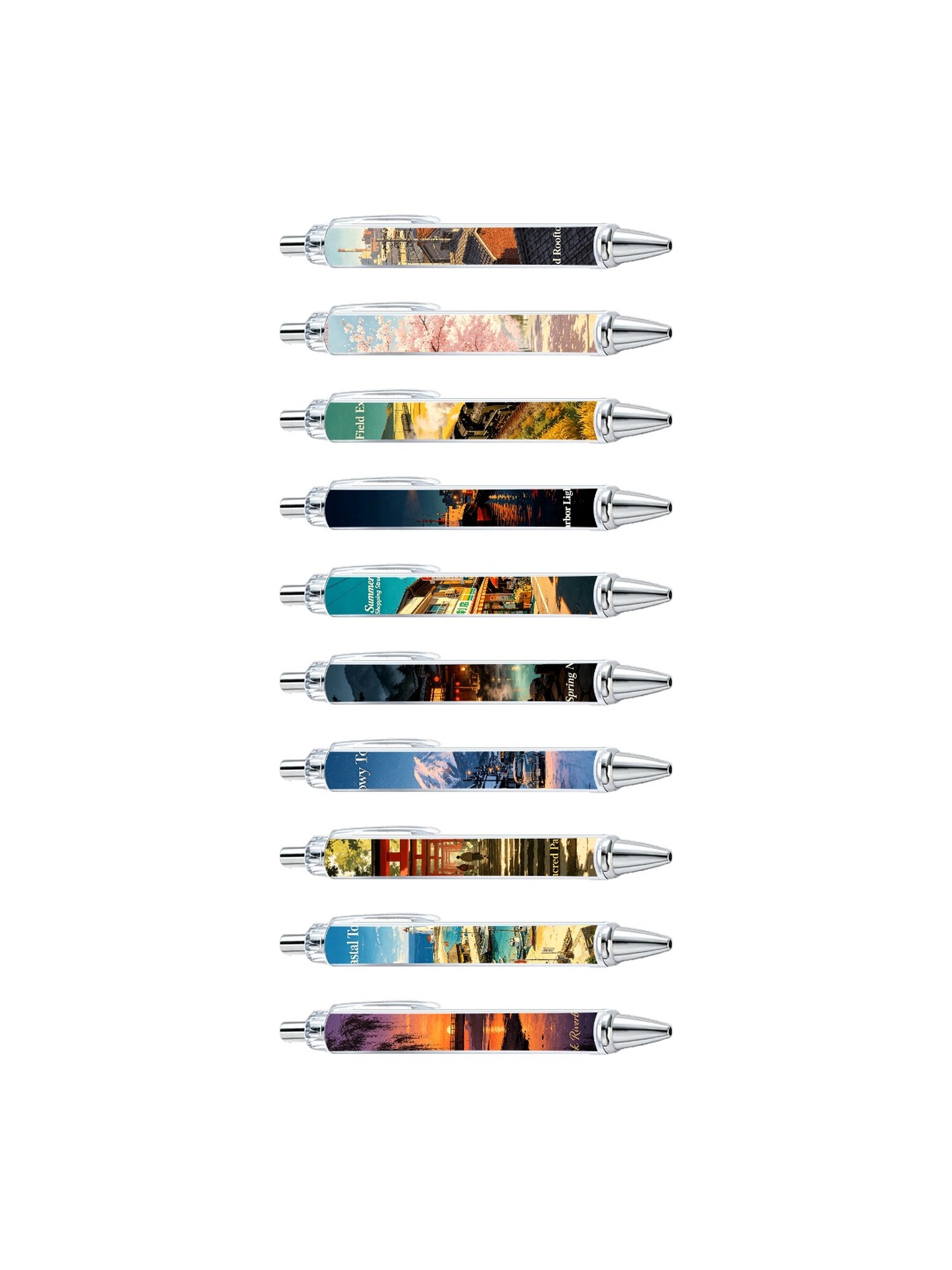 Japanese Showa Gel Pens Black Ink - 10-Pack