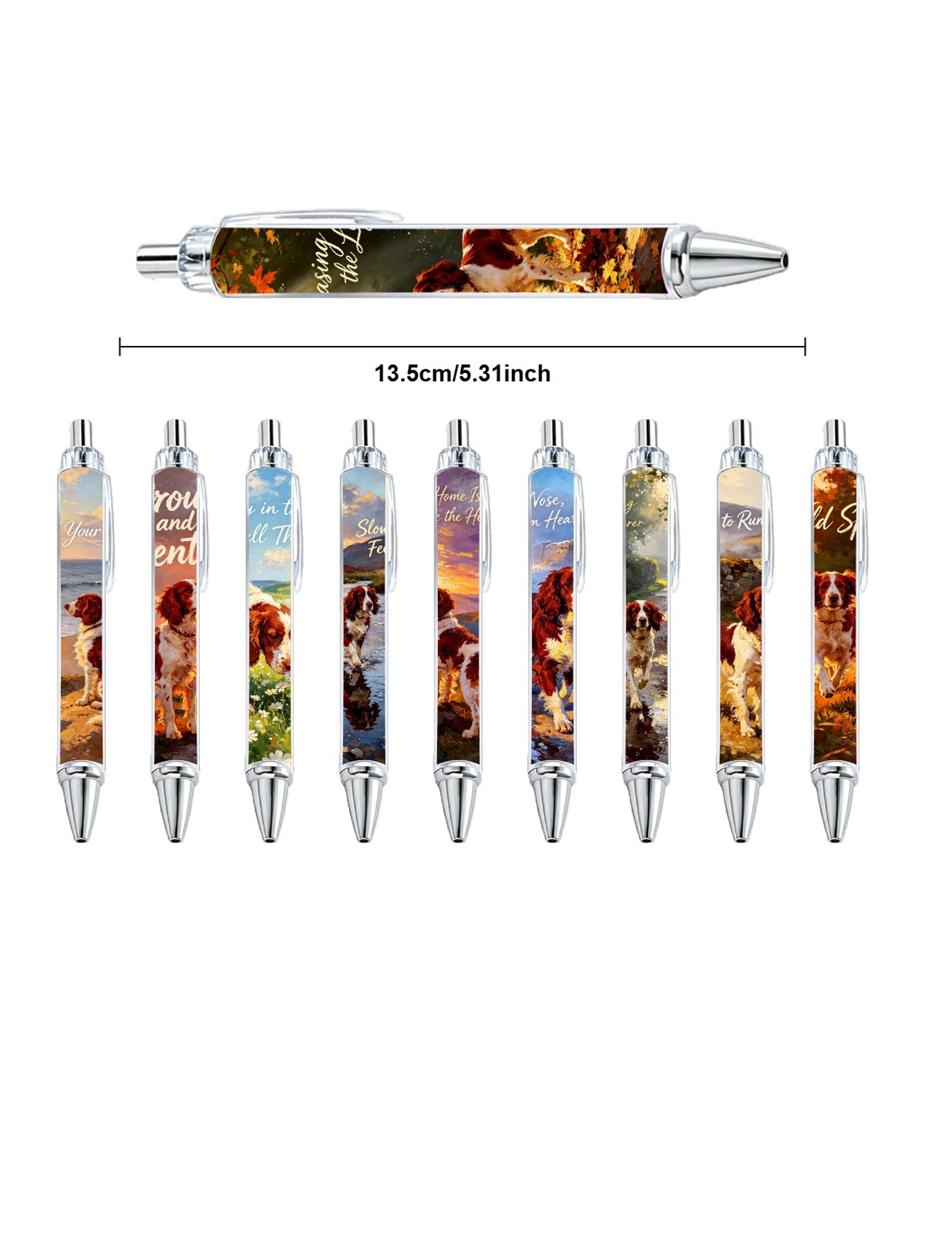 Red White Hound Pens - 10-Pack