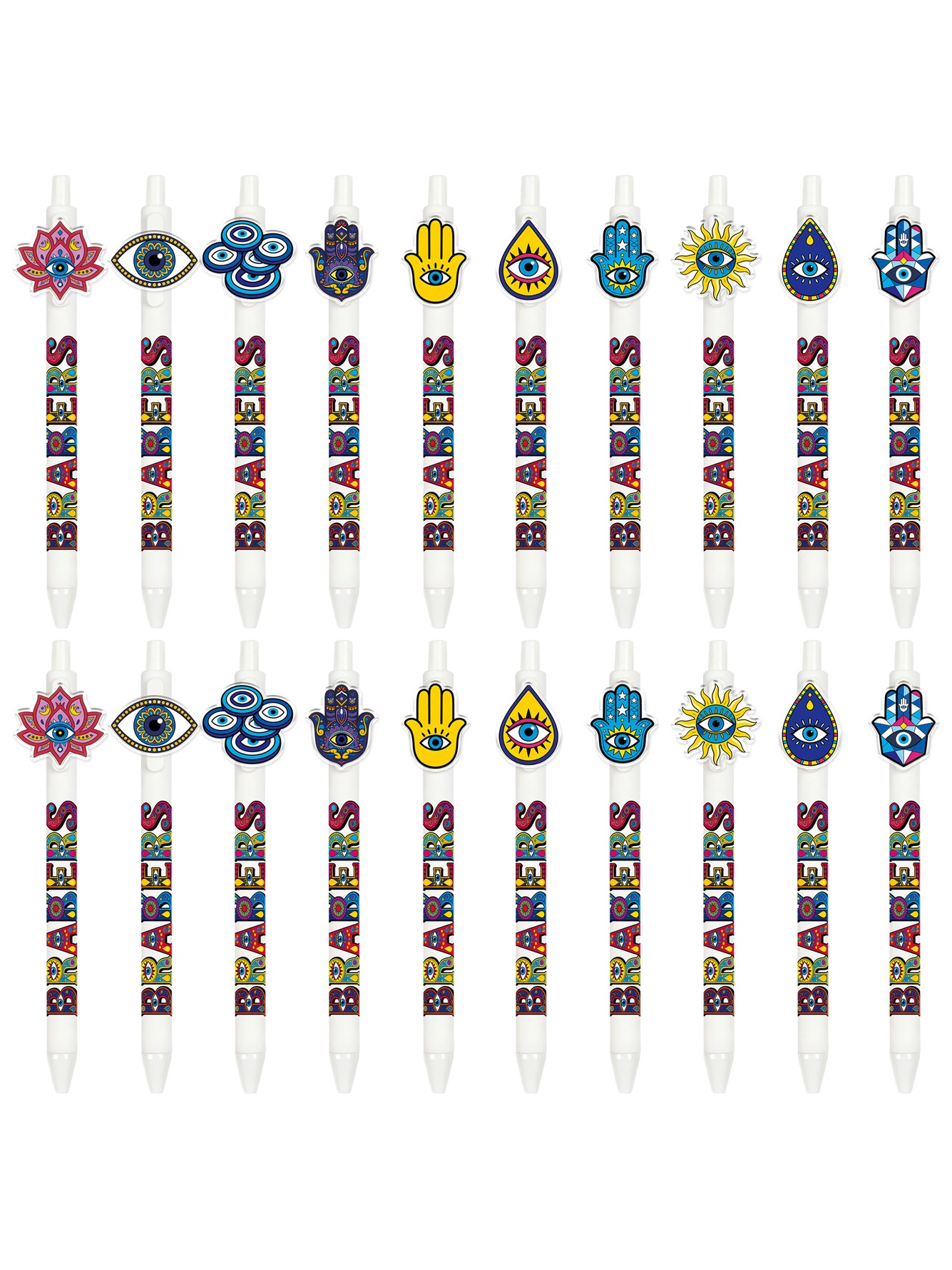Devils Eye Design Ballpoint Pens - 10-Pack