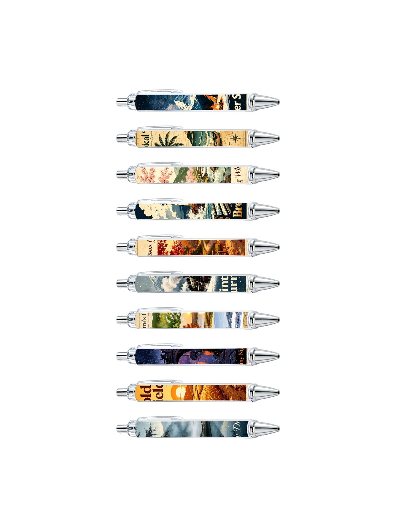 Four Seasons Gel Pens, Black Ink - 10-Pack