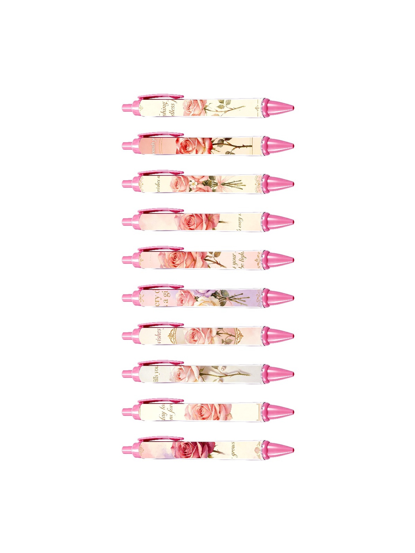 Pink Sakura Pen, Black Ink - 10-Pack