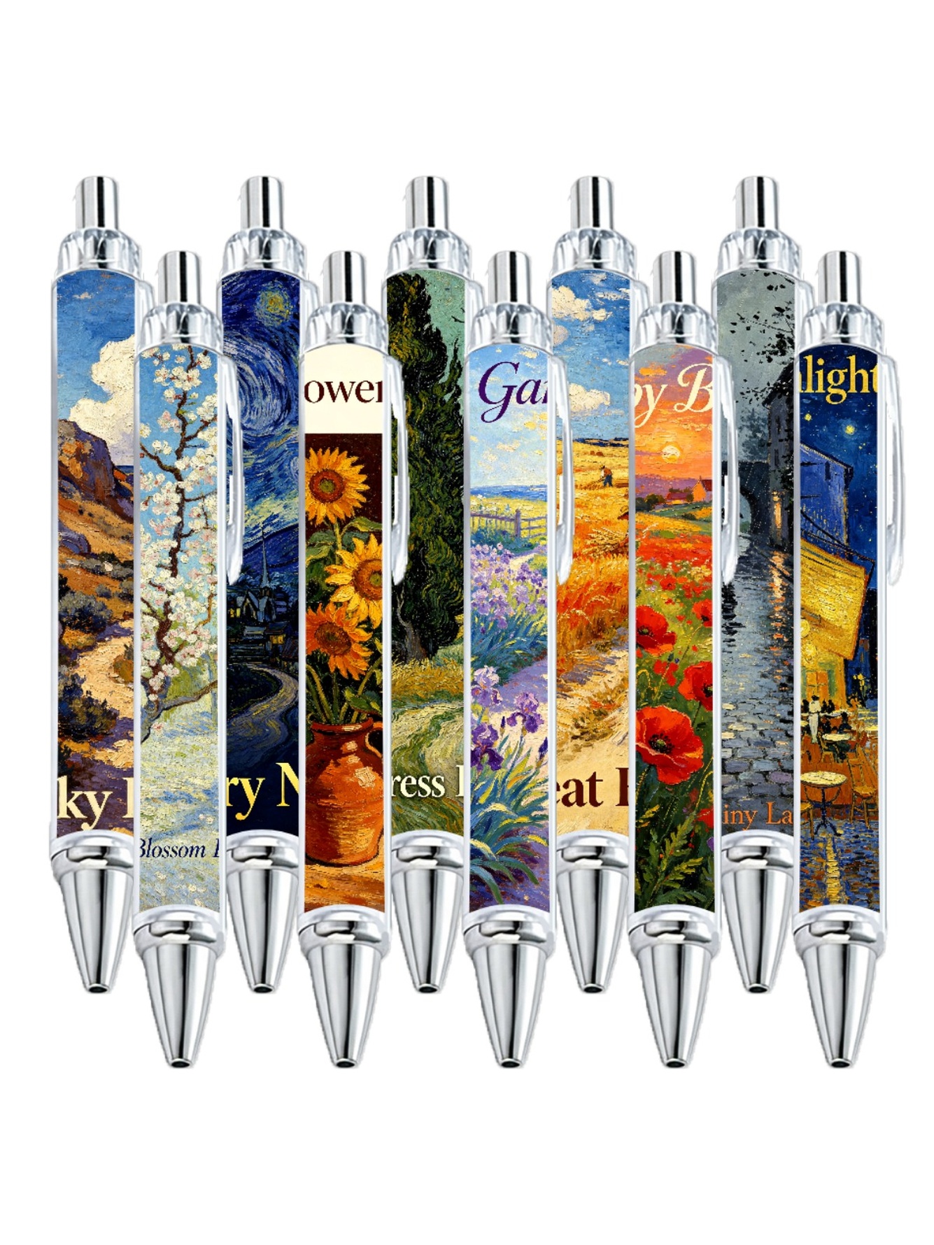 Van Gogh Gel Pens, Black Ink - 10-Pack
