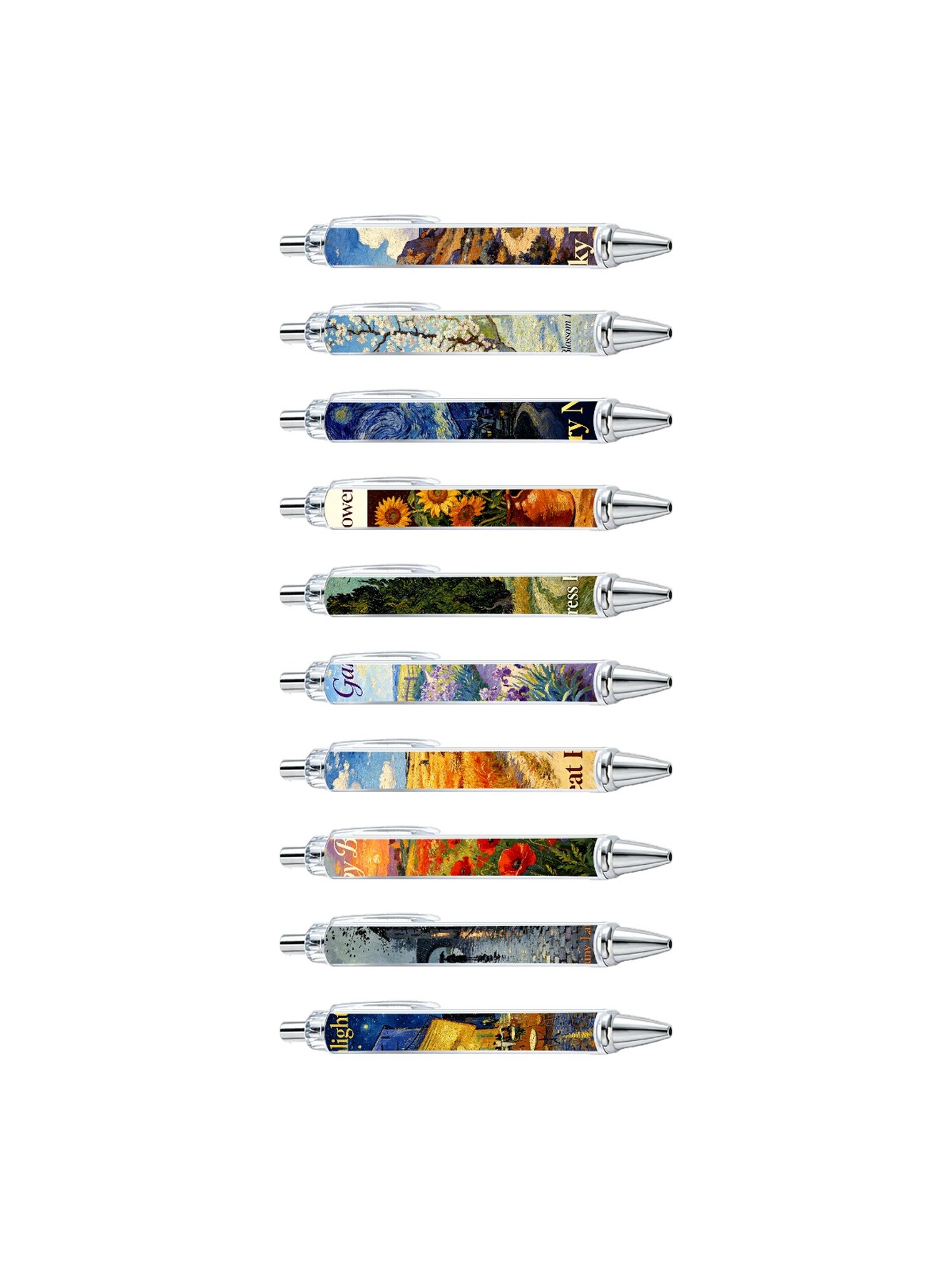Van Gogh Gel Pens, Black Ink - 10-Pack