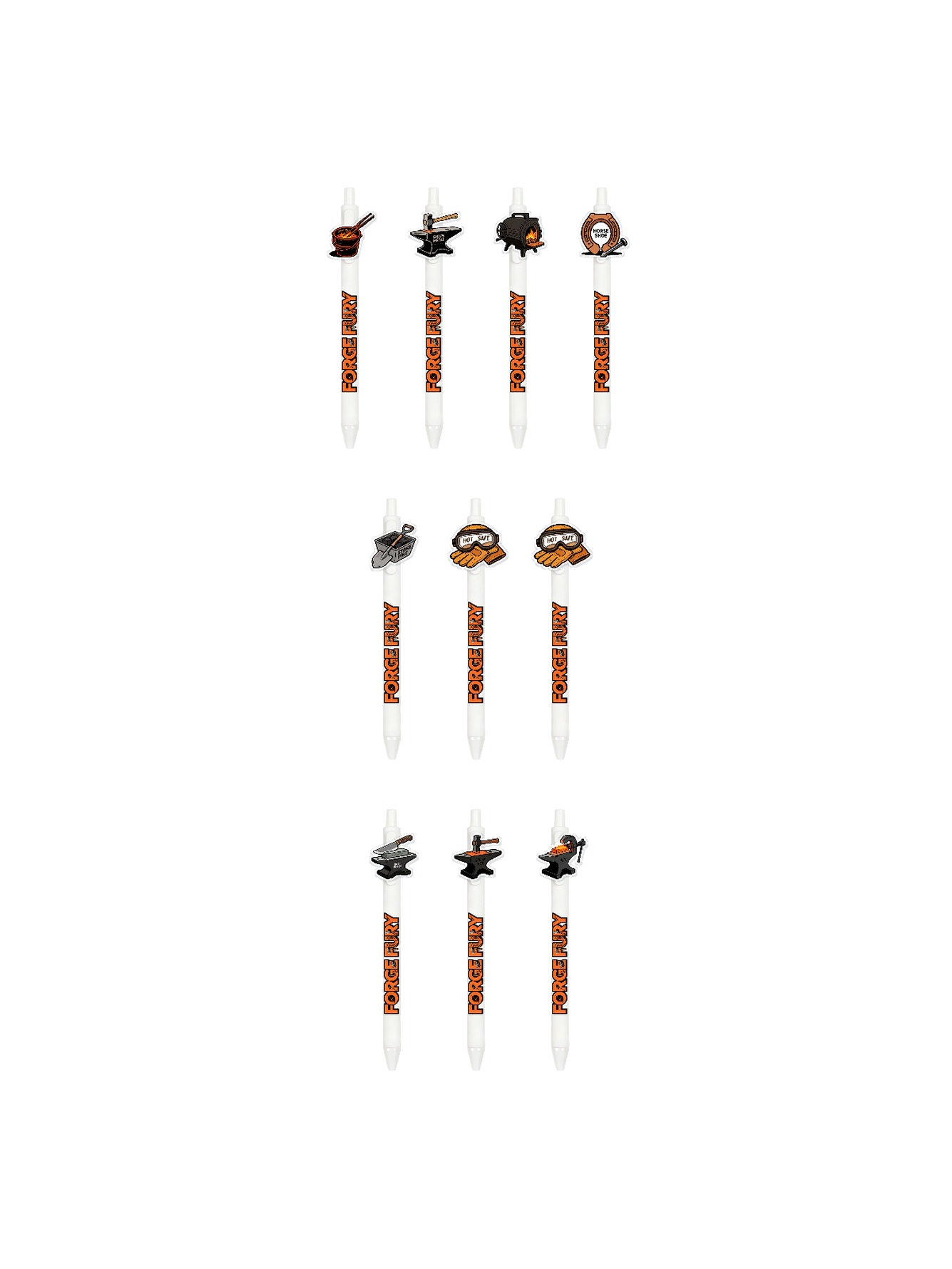 Metal Forging Pens - 10-Pack
