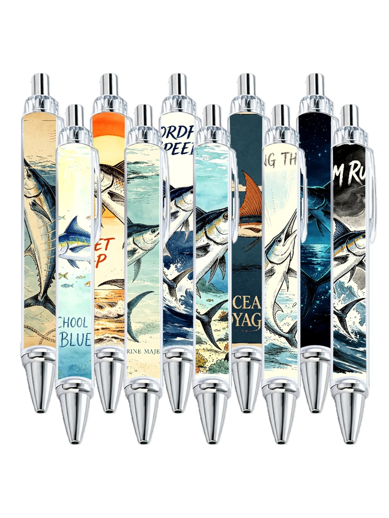 Swordfish Gel Pens, Black Ink - 10-Pack