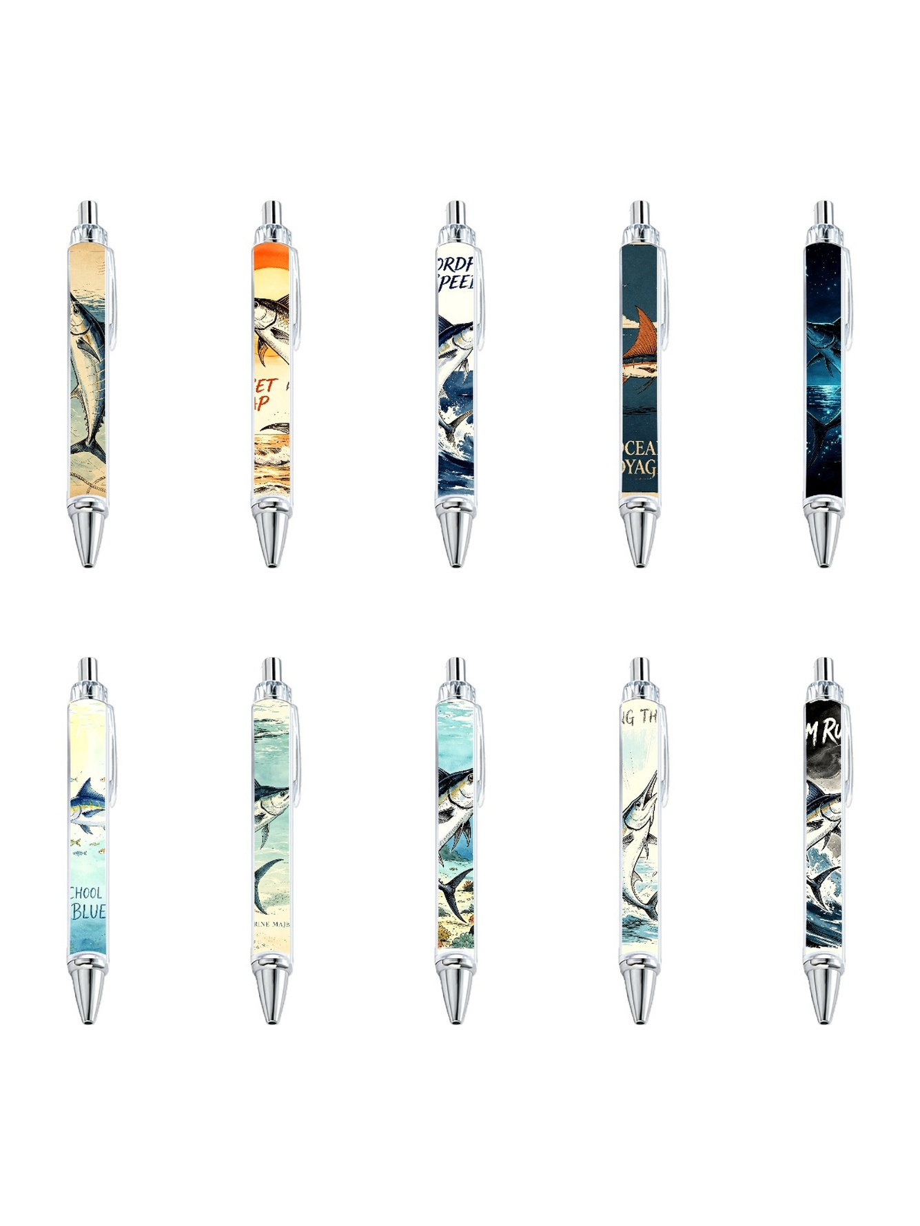 Swordfish Gel Pens, Black Ink - 10-Pack