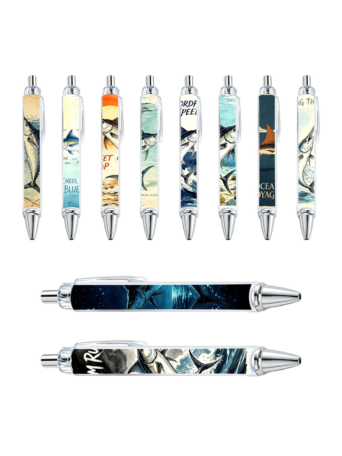 Swordfish Gel Pens, Black Ink - 10-Pack