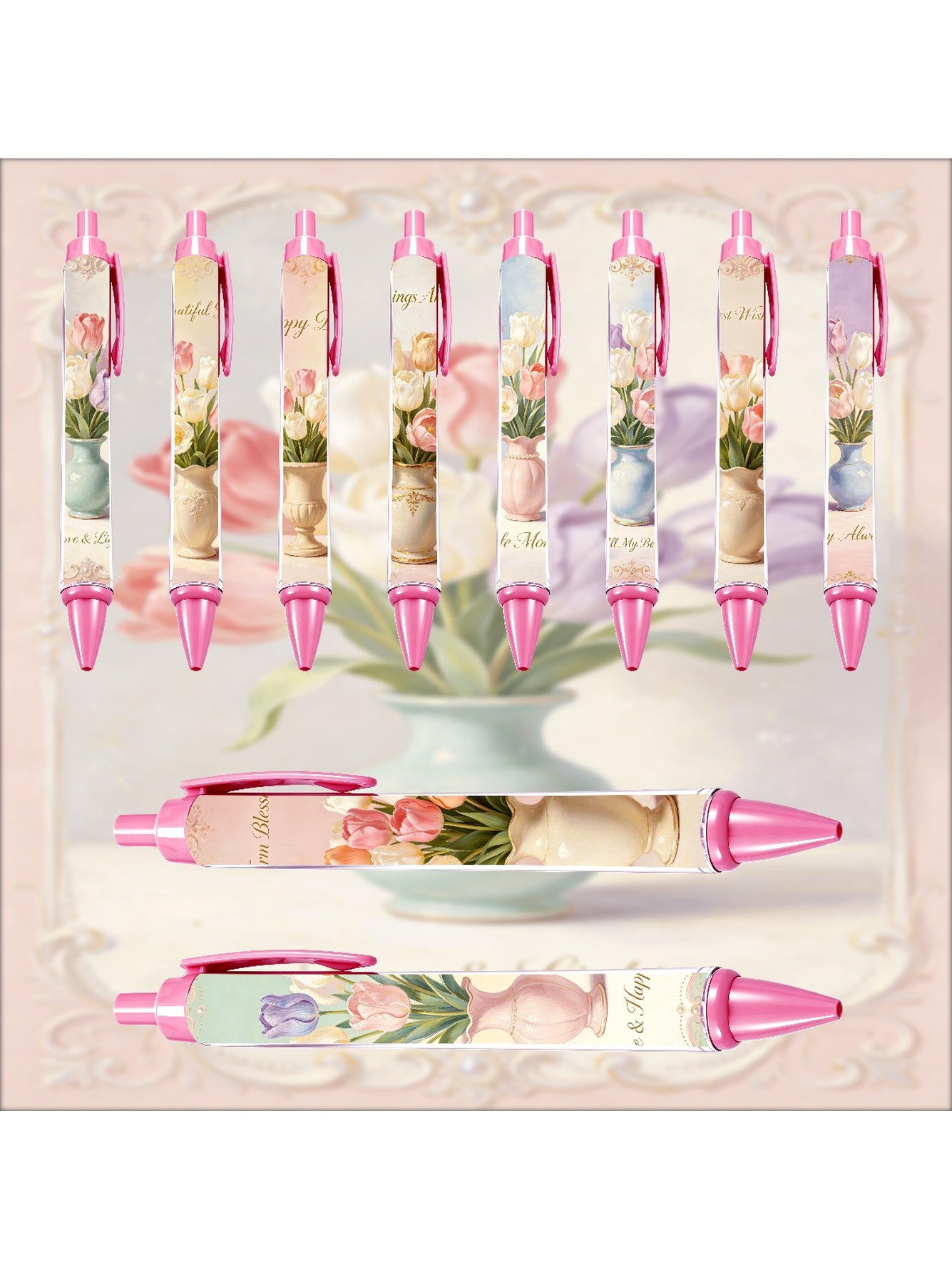 Rose Pen - 10-Pack