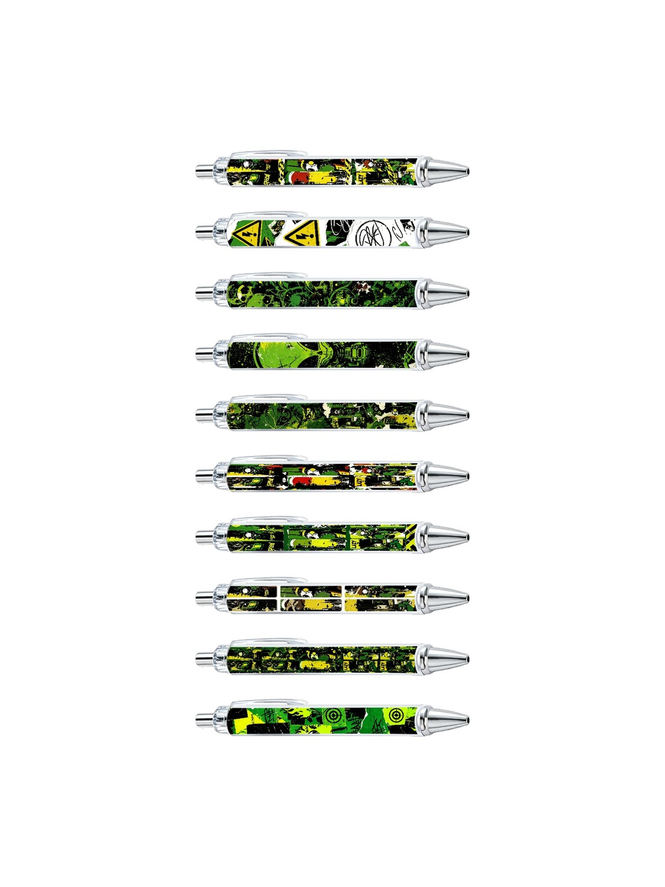 Graffiti Punk Ballpoint Pen Black Ink - 10-Pack