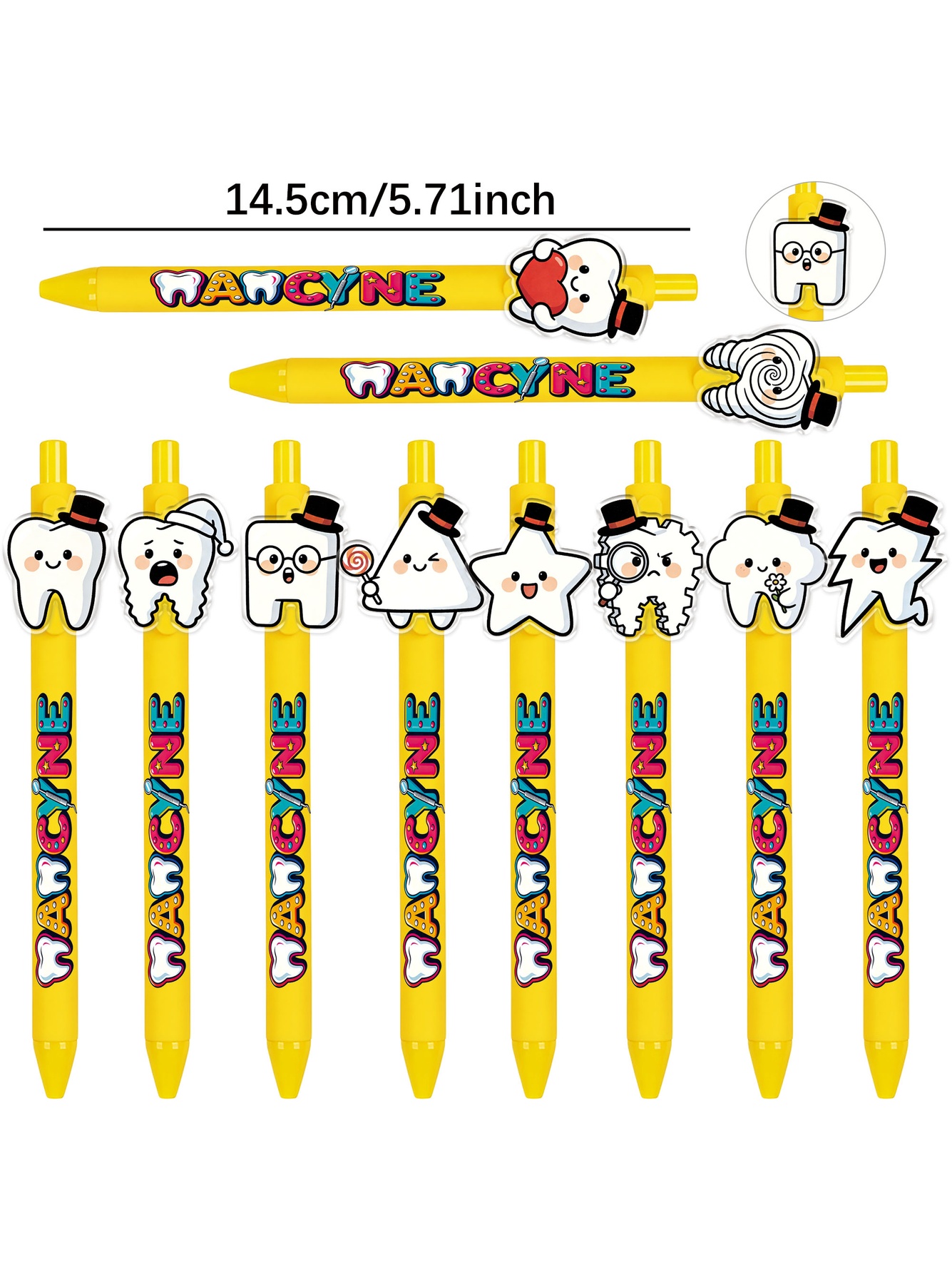 World Tooth Care Day Element Ballpoint Pens - 10-Pack