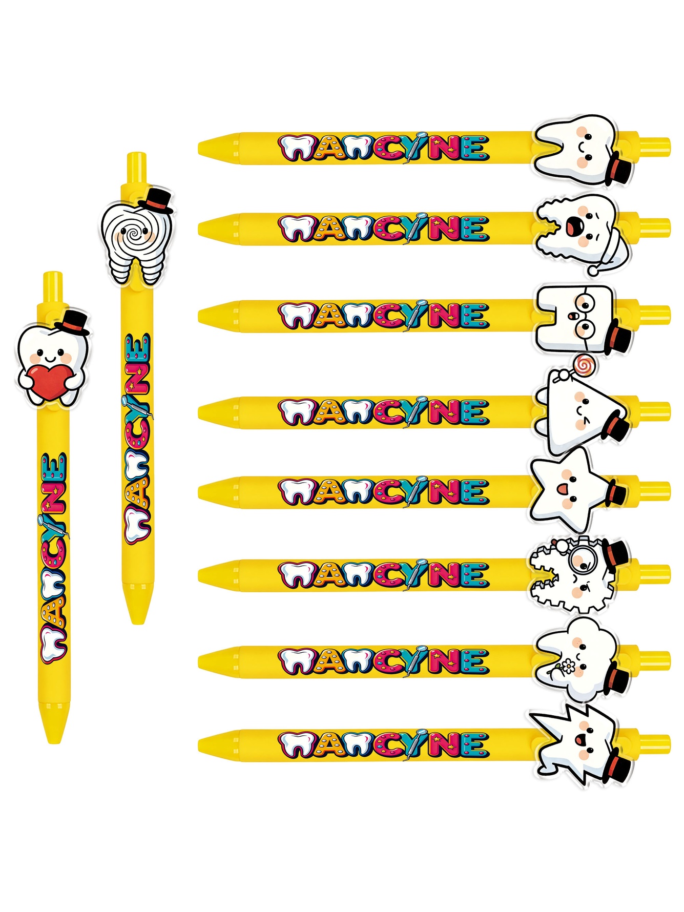 World Tooth Care Day Element Ballpoint Pens - 10-Pack