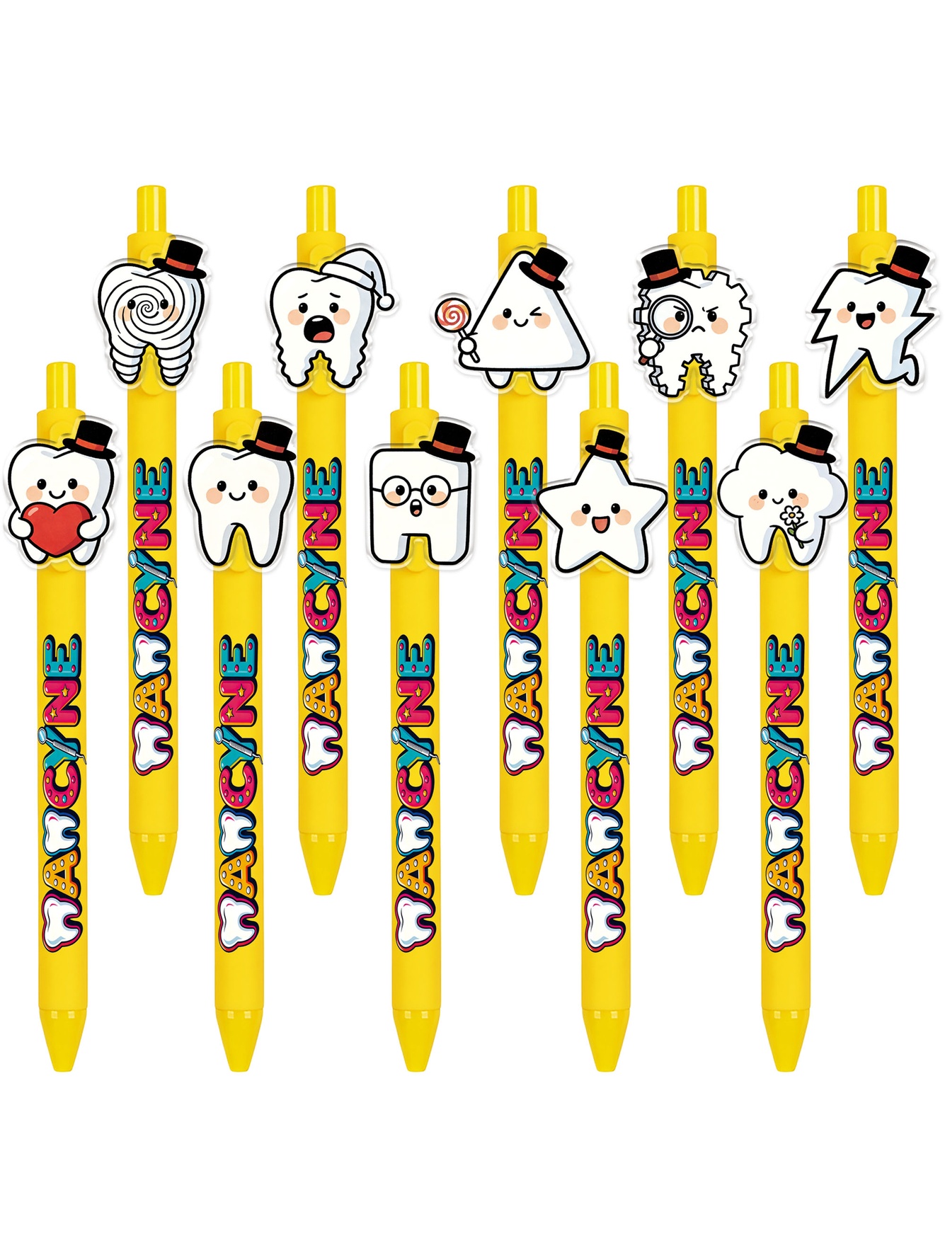 World Tooth Care Day Element Ballpoint Pens - 10-Pack