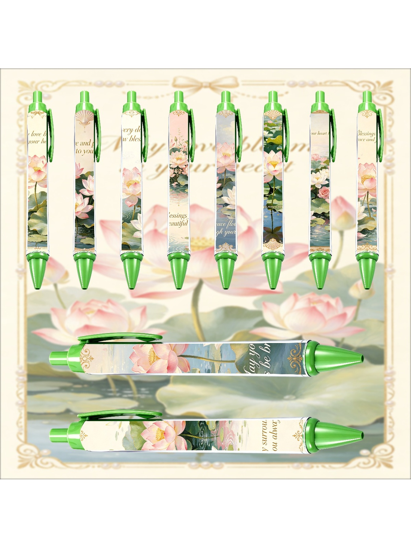 Lily Of The Valley Retractable Pen - 10-Pack