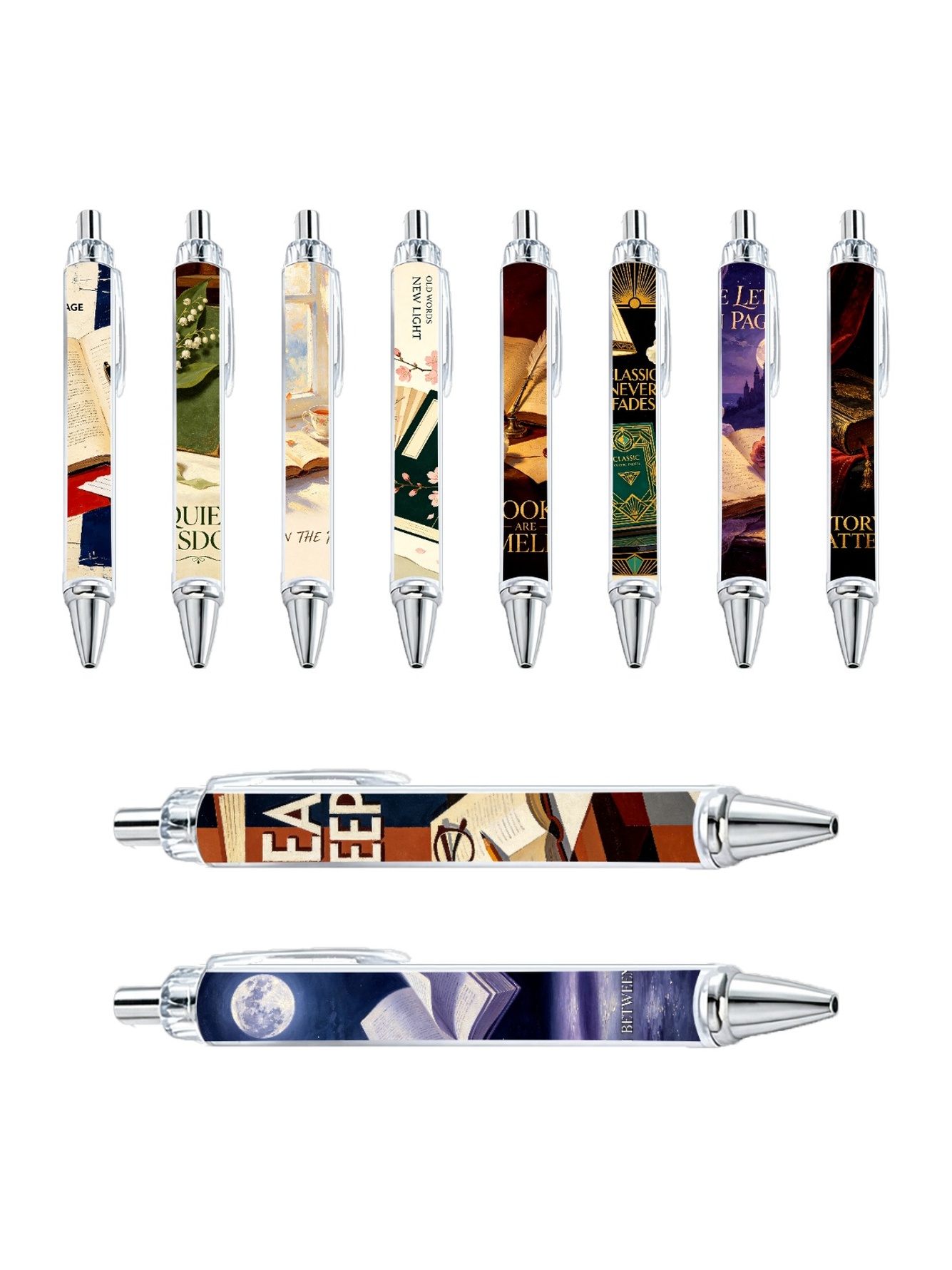 Multi Graphic Print Ballpoint Pens