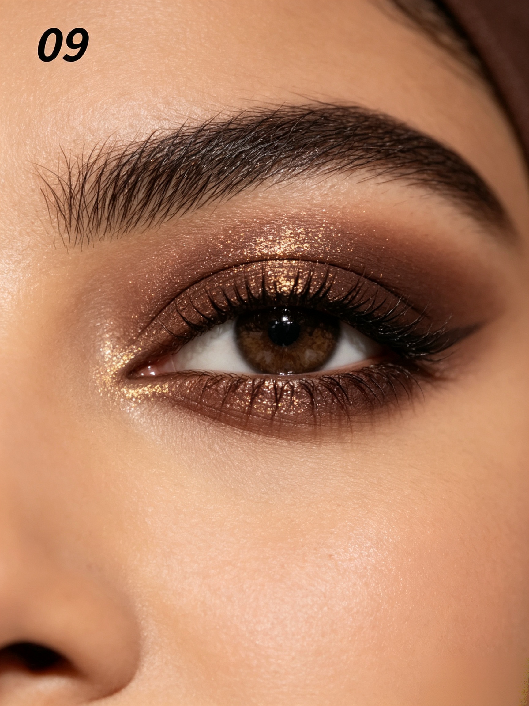YOUNG VISION Shimmer Eyeshadow Stick - Waterproof Metallic Glitter Eye Makeup Pencil, Brown