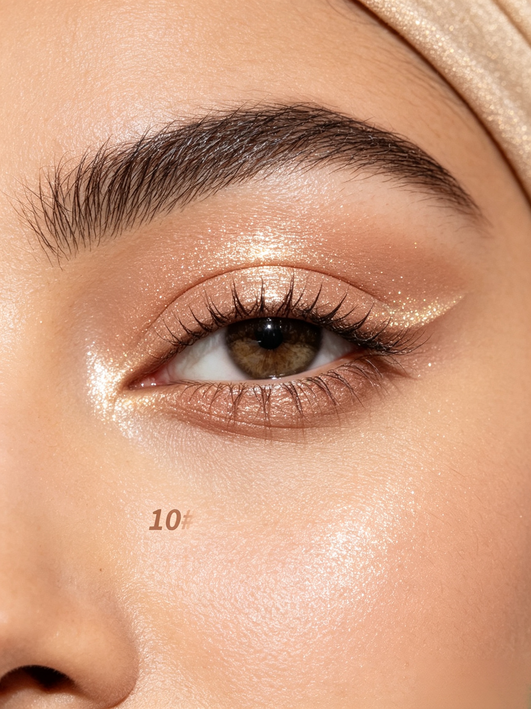Golden Shimmer Cream Eyeshadow Stick - Waterproof and Long-Lasting Metallic Eye Makeup
