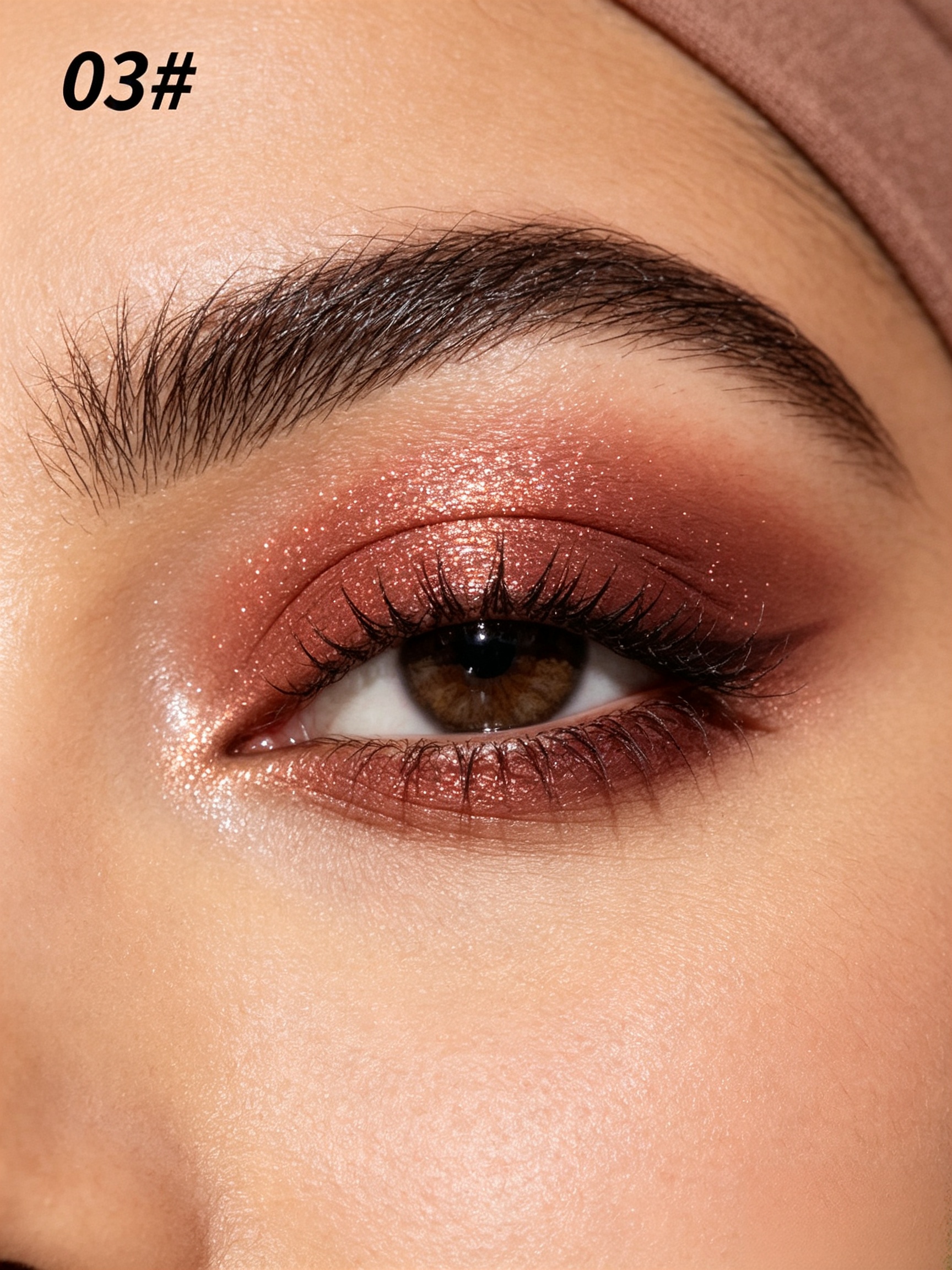 YOUNG VISION Shimmer Eyeshadow Stick - Bronze Coffee Brown, Waterproof and Long-Lasting Glitter Eye Makeup