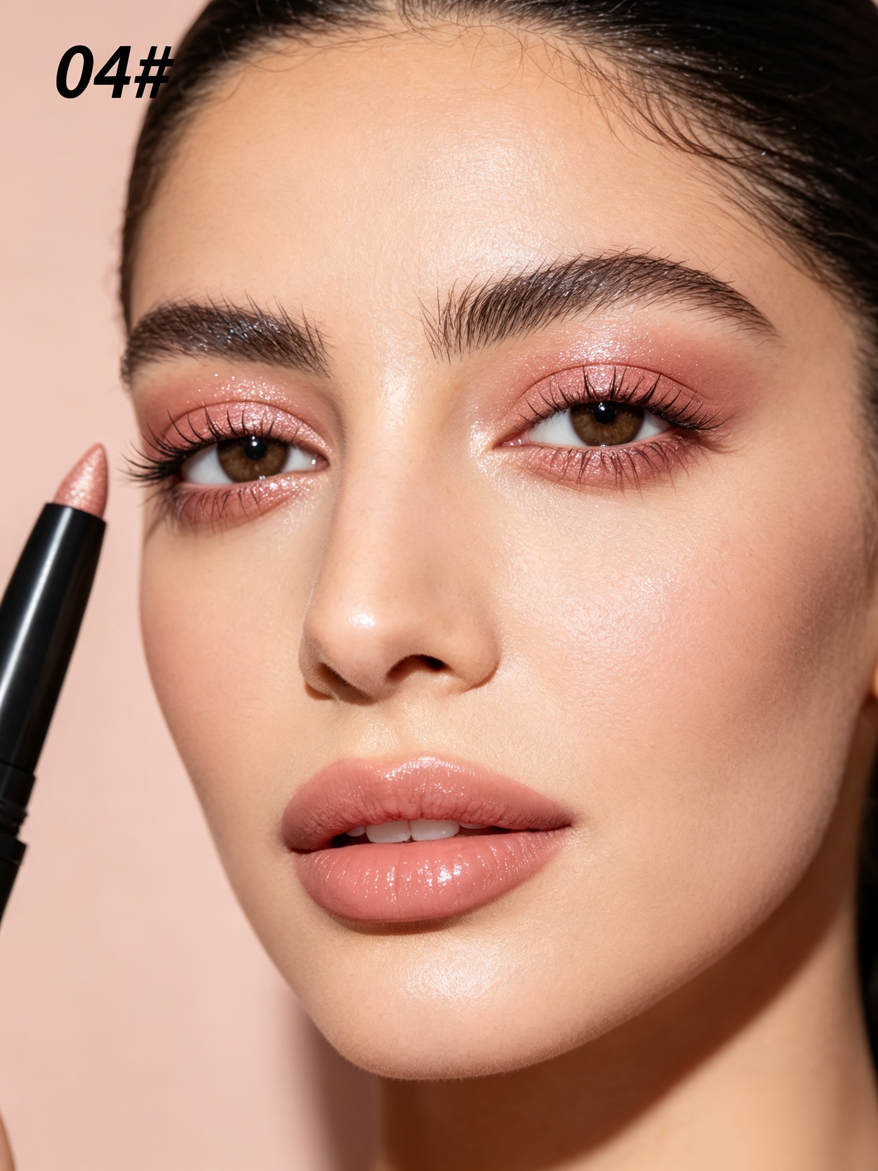 YOUNG VISION #04 Pink Shimmer Eyeshadow Stick - Waterproof Cream Eye Makeup