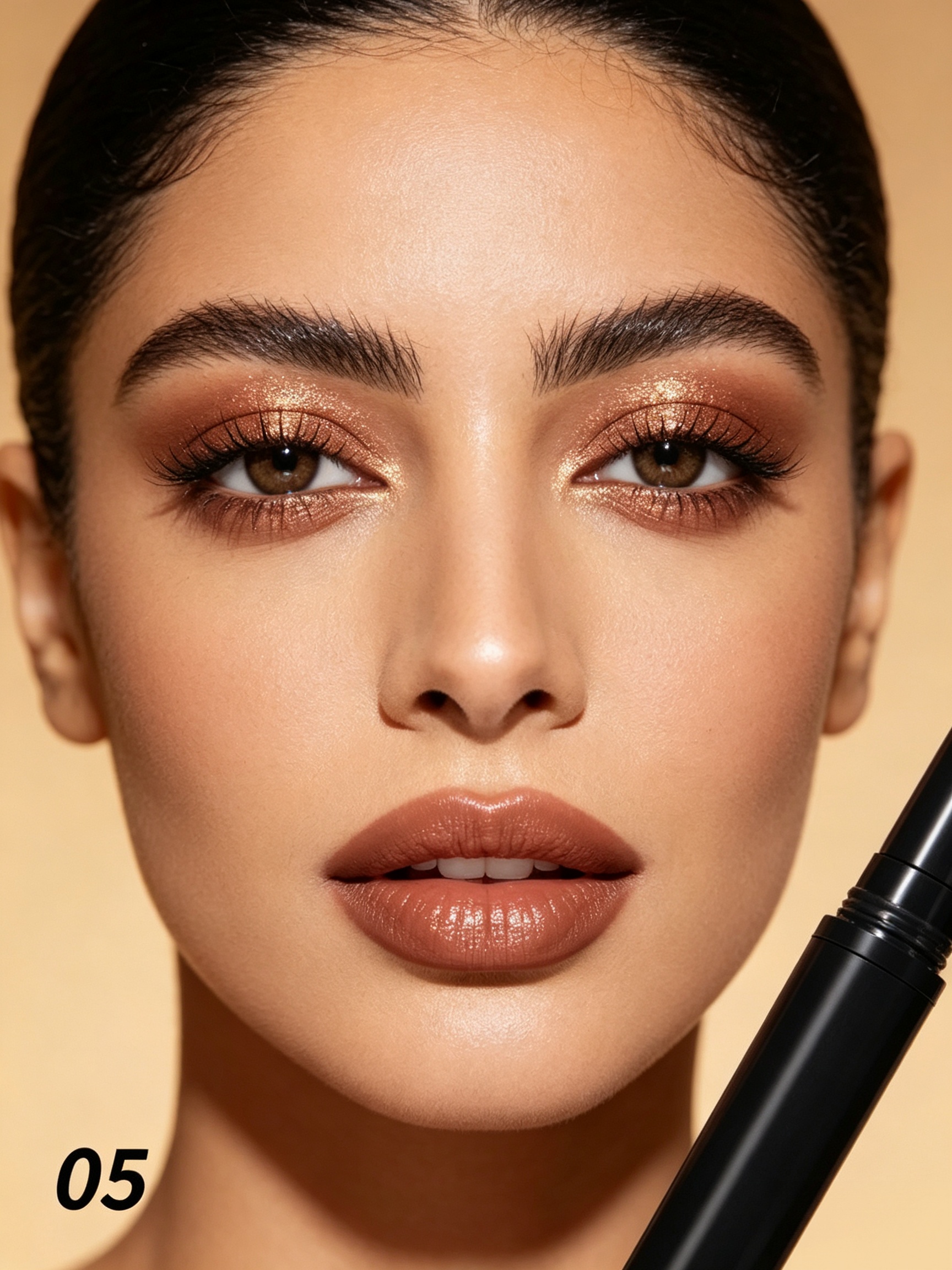 YOUNG VISION #05 Khaki Shimmer Eyeshadow Stick - Waterproof and Long-Lasting Cream Eye Makeup