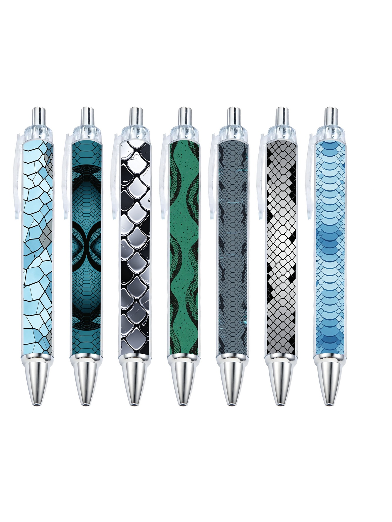 Snake Pattern Theme Ballpoint Pen- 10-Pack
