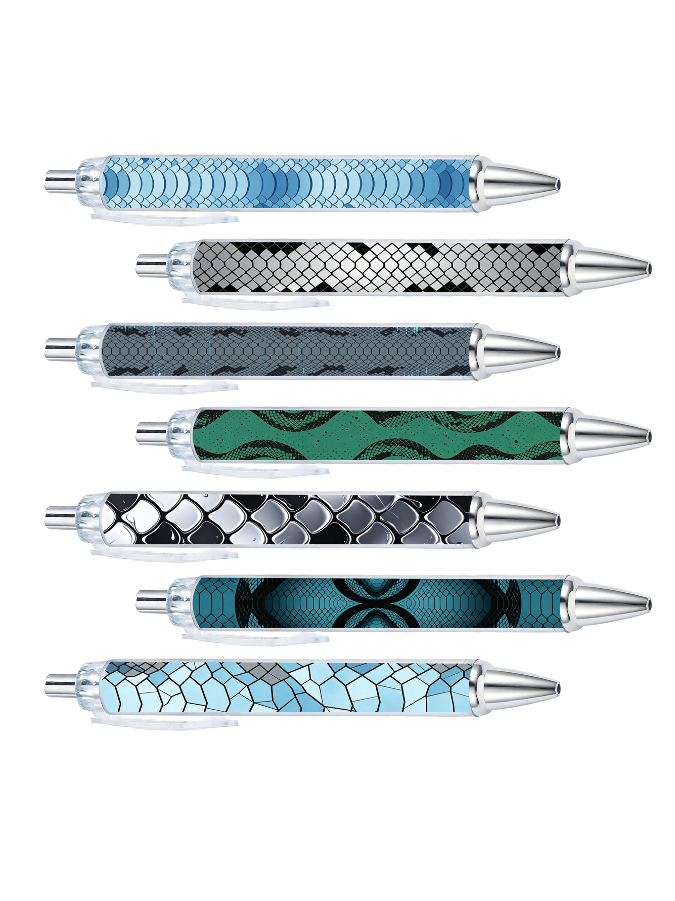Snake Pattern Theme Ballpoint Pen- 10-Pack