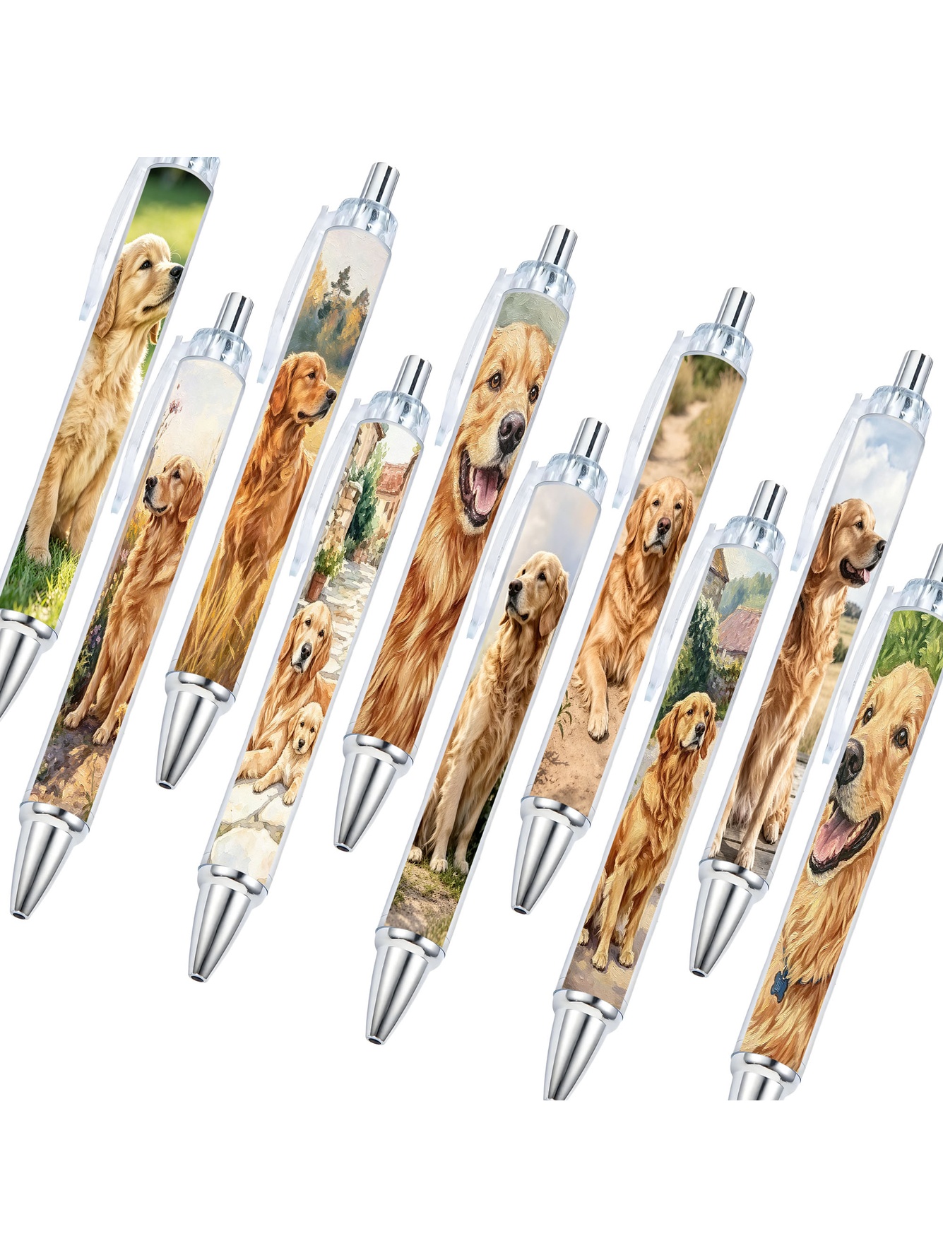 Golden Retriever Theme Gel Pen- 10-Pack