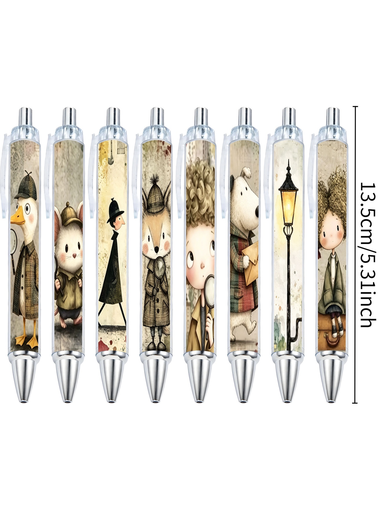 Detective Theme Gel Pen- 10-Pack