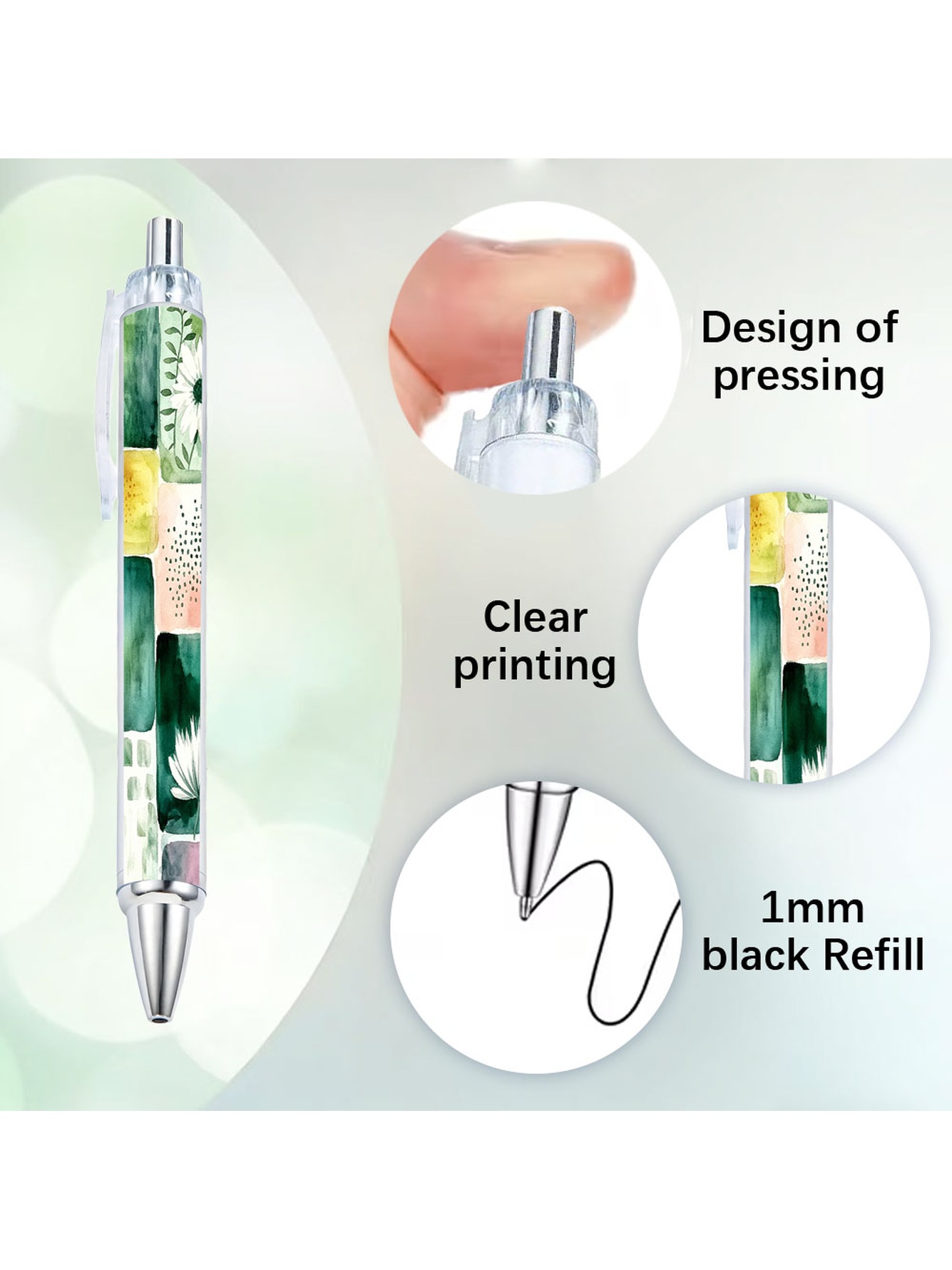 Color Block Theme Gel Pen- 10-Pack