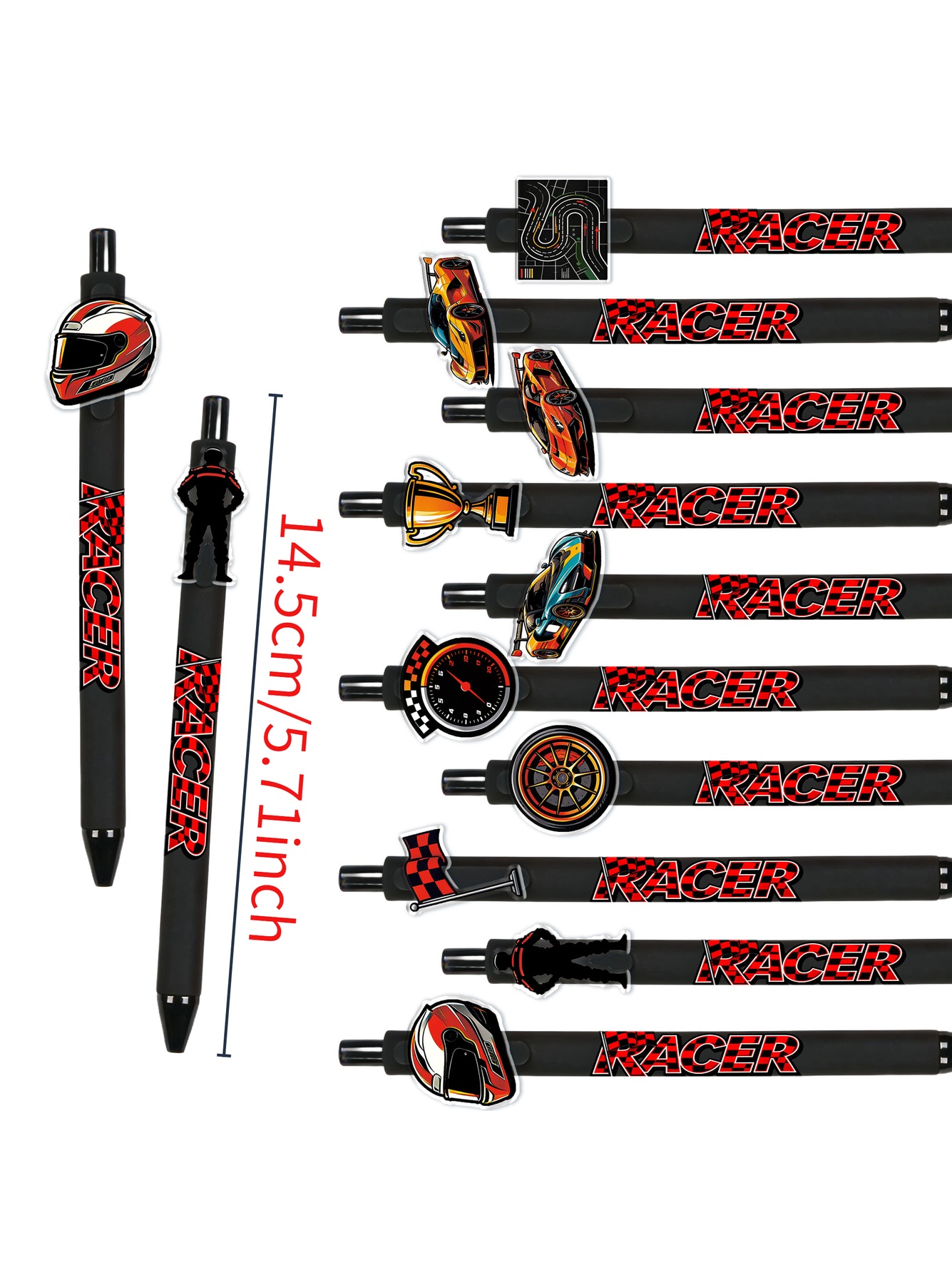 Racing Theme Ballpoint Pen- 10-Pack