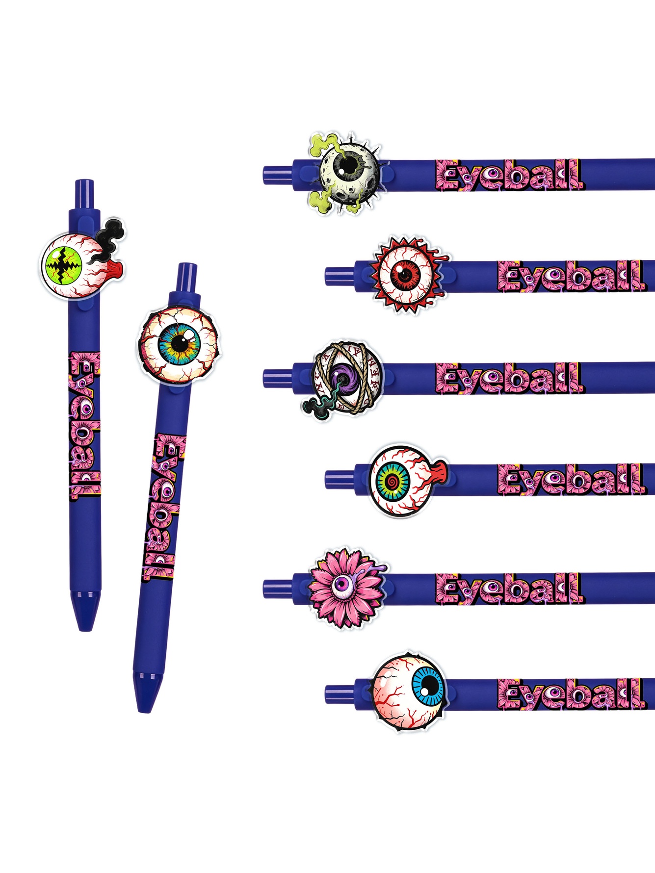 Blue Graphic Ballpoint Pens