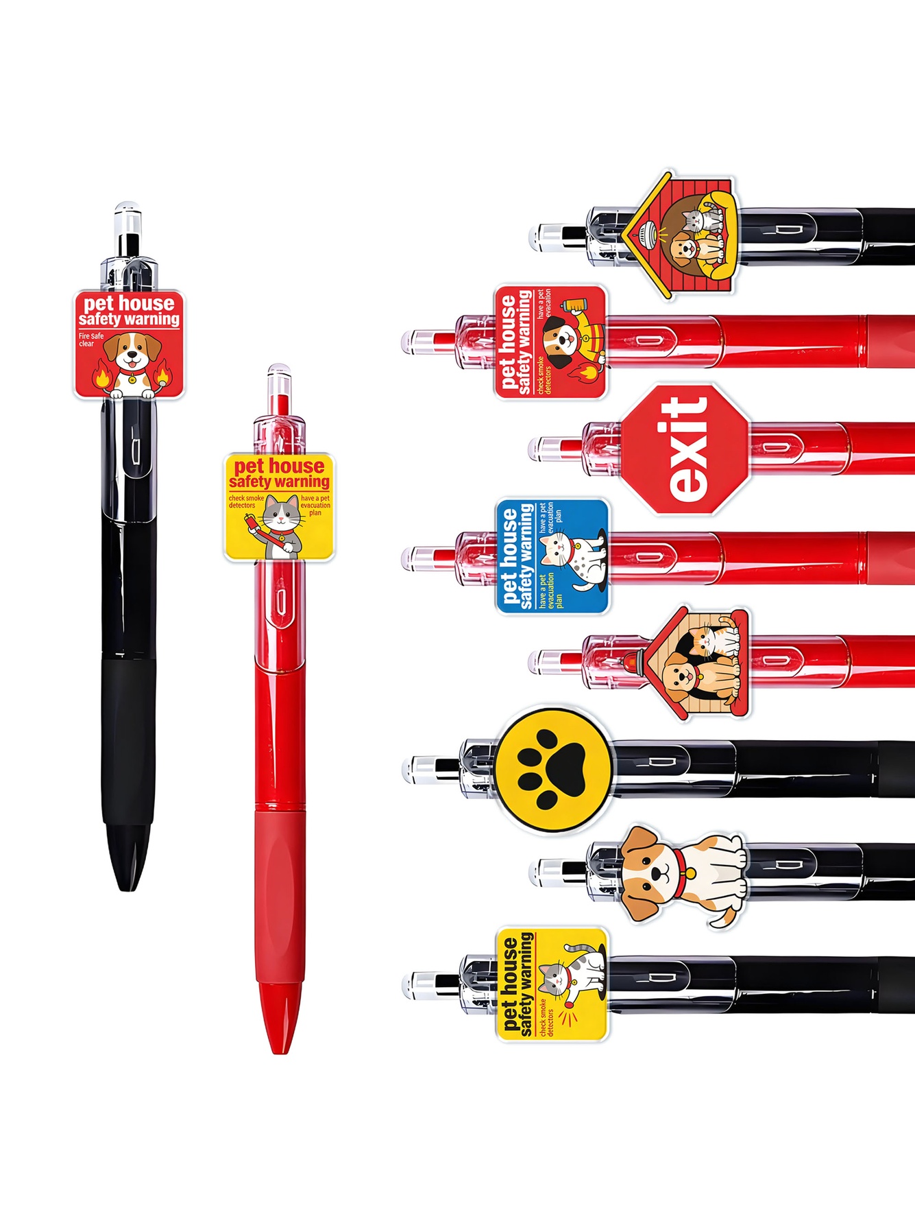 Pet House Theme Ballpoint Pen- 10-Pack