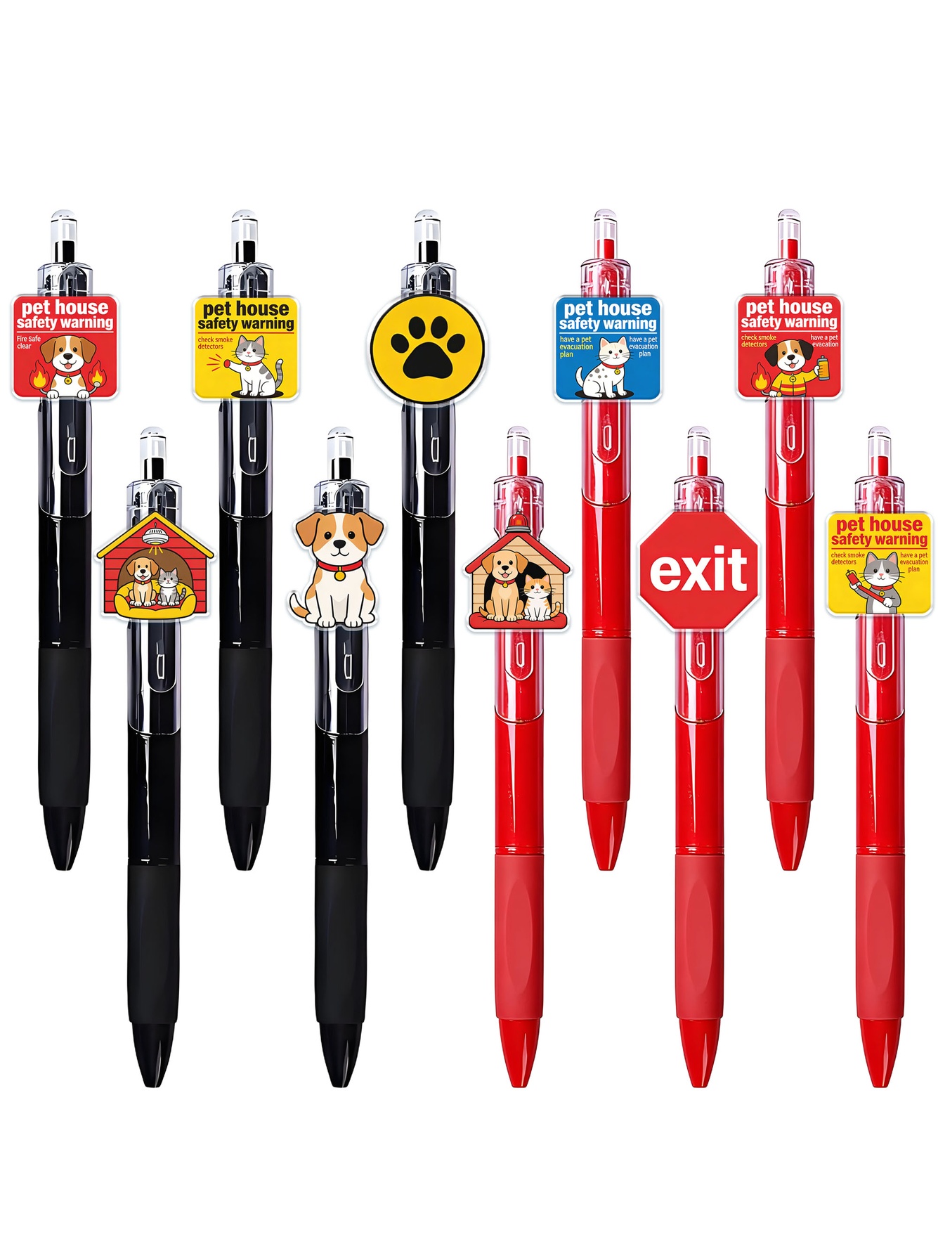Pet House Theme Ballpoint Pen- 10-Pack