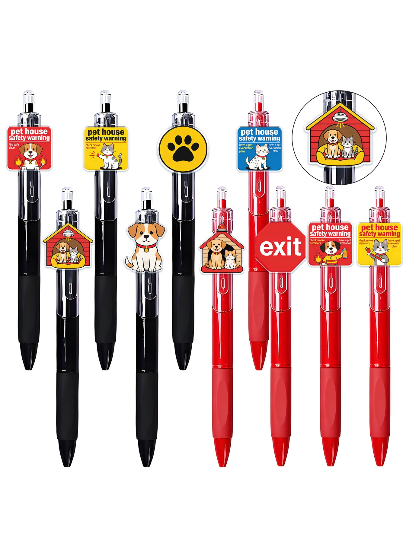 Pet House Theme Ballpoint Pen- 10-Pack