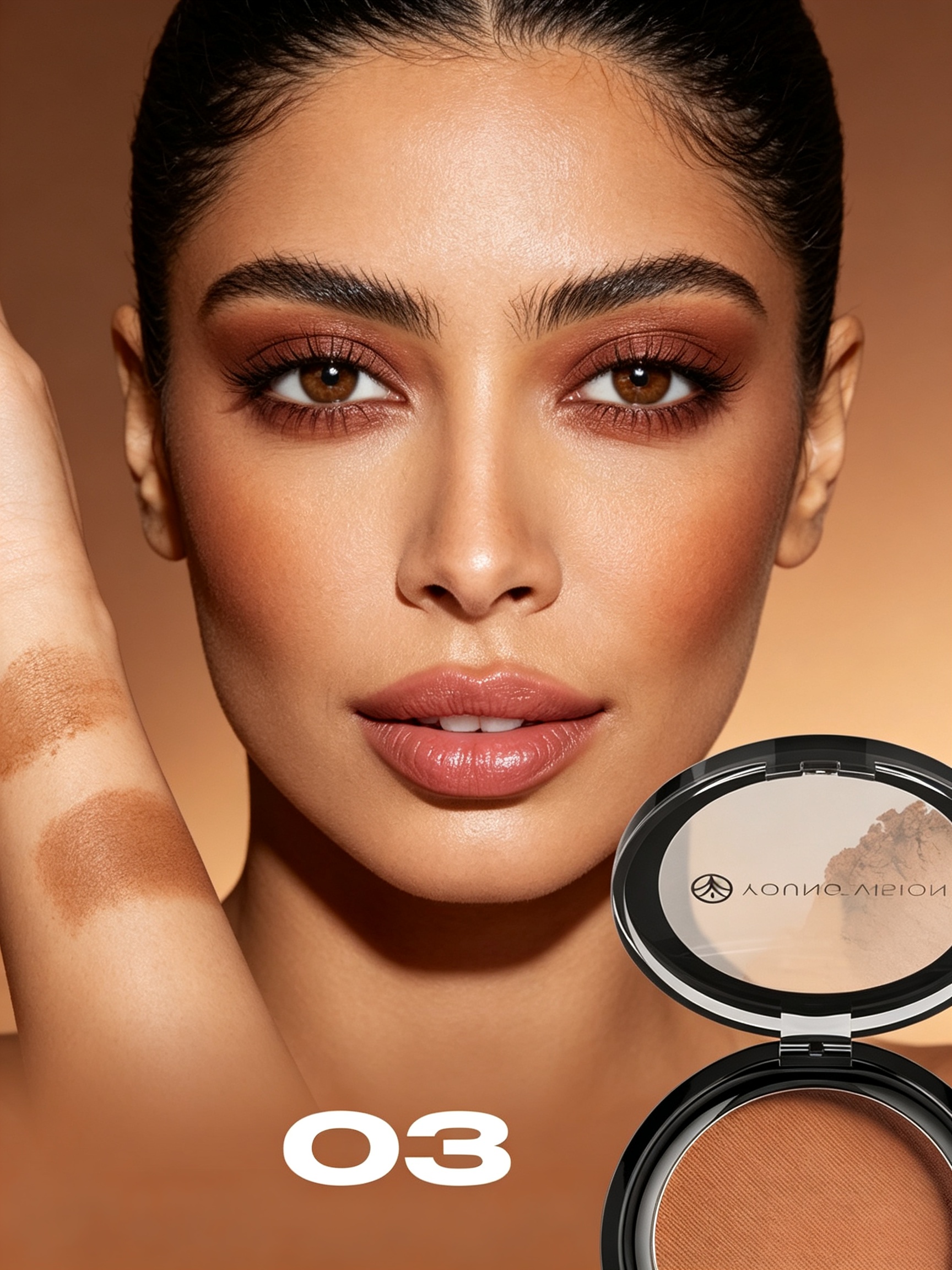 Copper Matte Contour Powder - Long-Lasting Face Sculpting for All Skin Tones