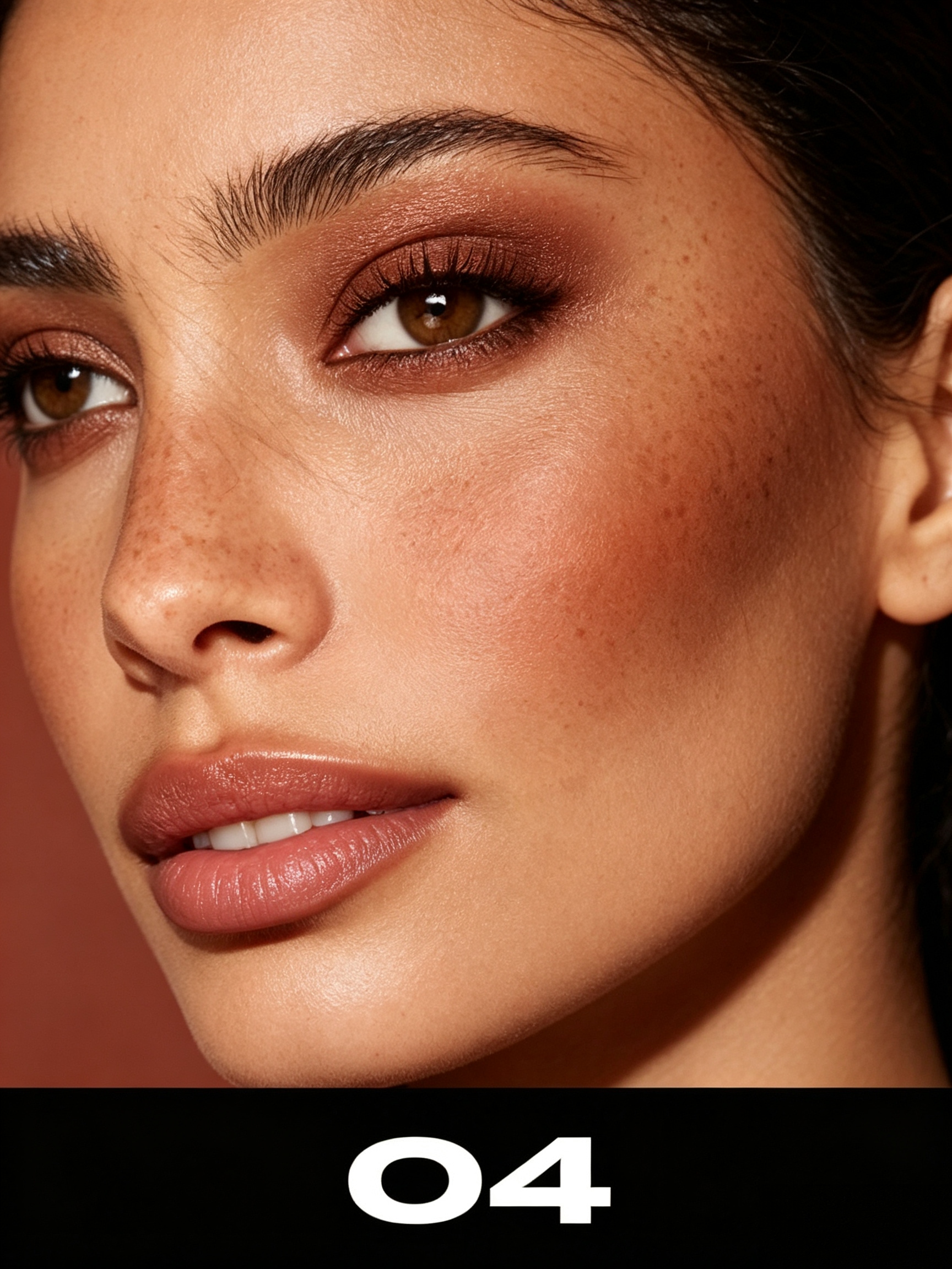 Matte Brown Contour Powder for Face Sculpting and Natural Shadow - Long-Lasting and Blendable