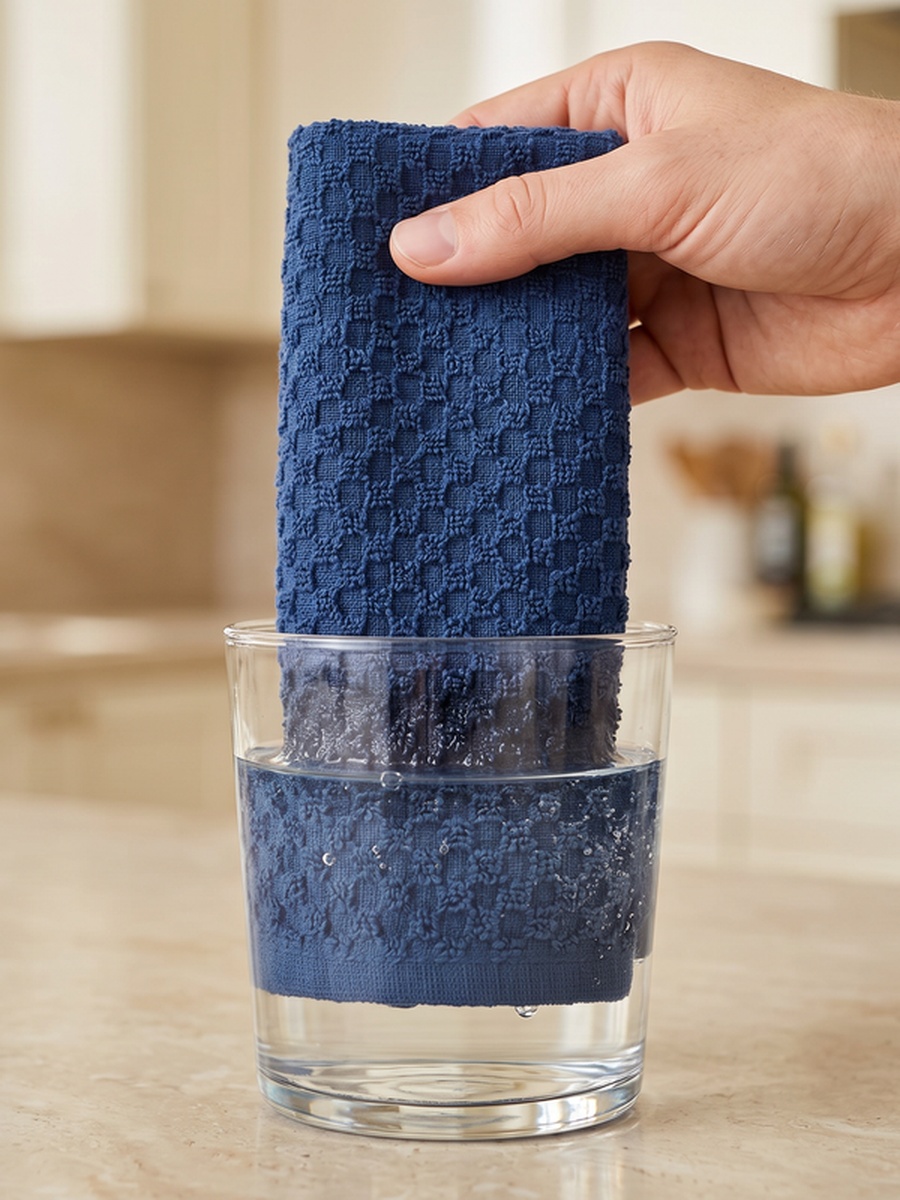 100% Cotton Kitchen Towels - Pack of 6 / 38x64 cm / 400 GSM / Highly Absorbent and Quick Dry, (Limoges Color)