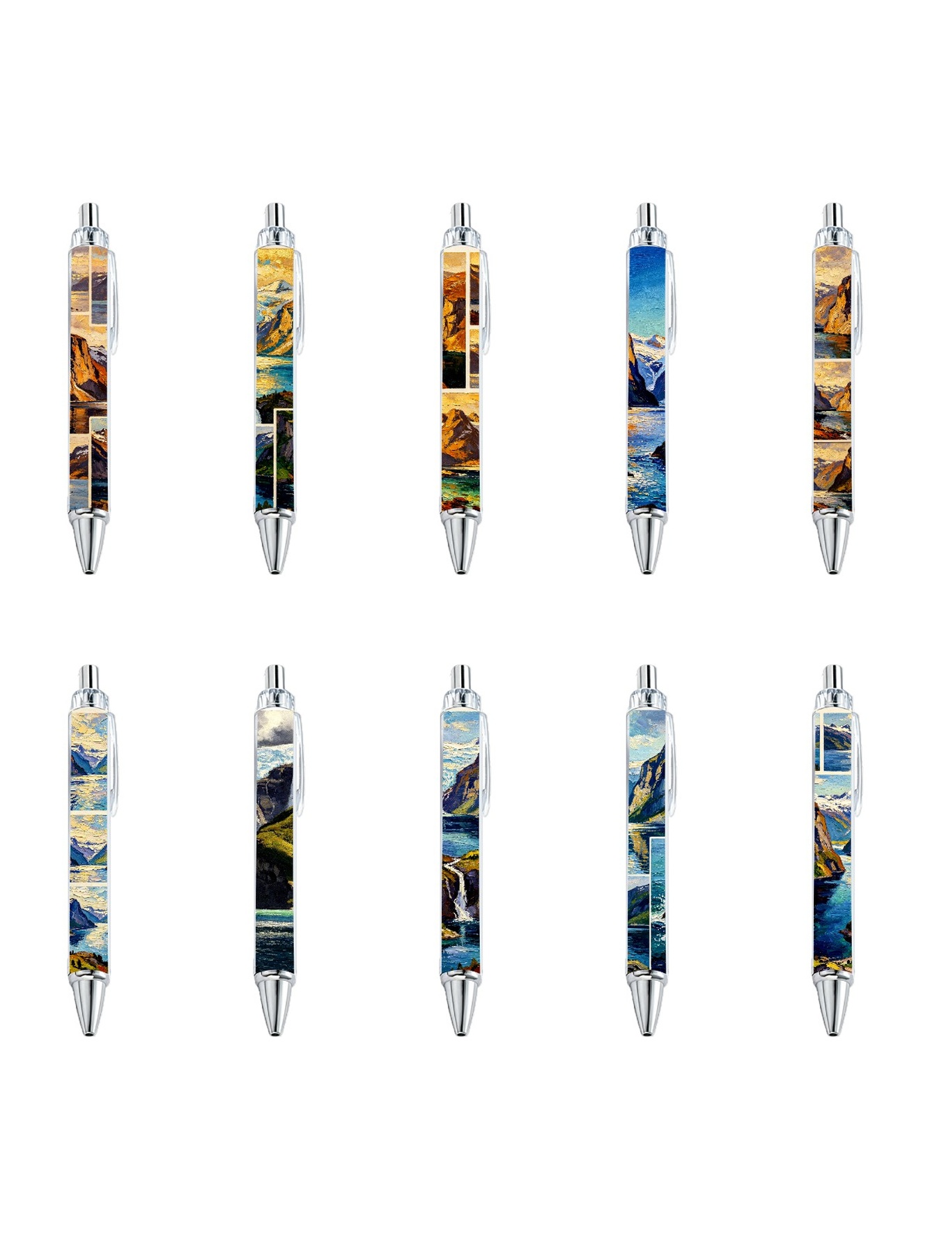 Scenic Landscape Art Gel Pen - 10-Pack