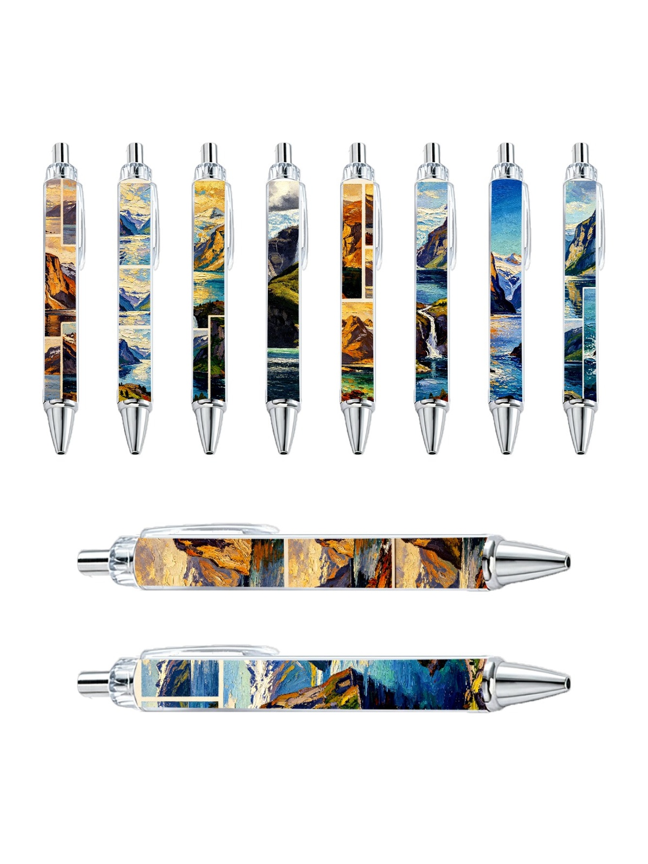 Scenic Landscape Art Gel Pen - 10-Pack