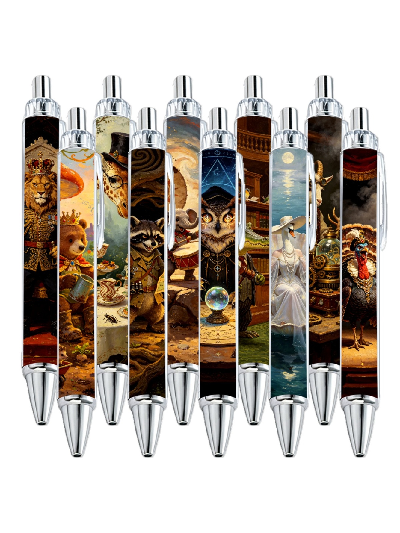 Animal Art Gel Pens - 10 Piece Set