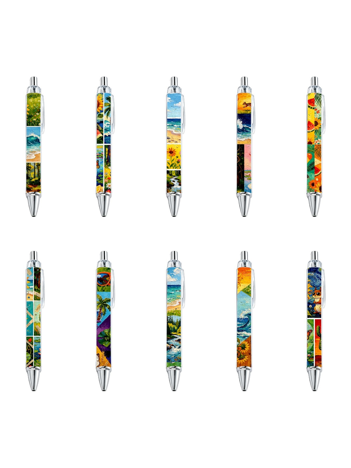 Summer Vibes Gel Pen - 10-Pack