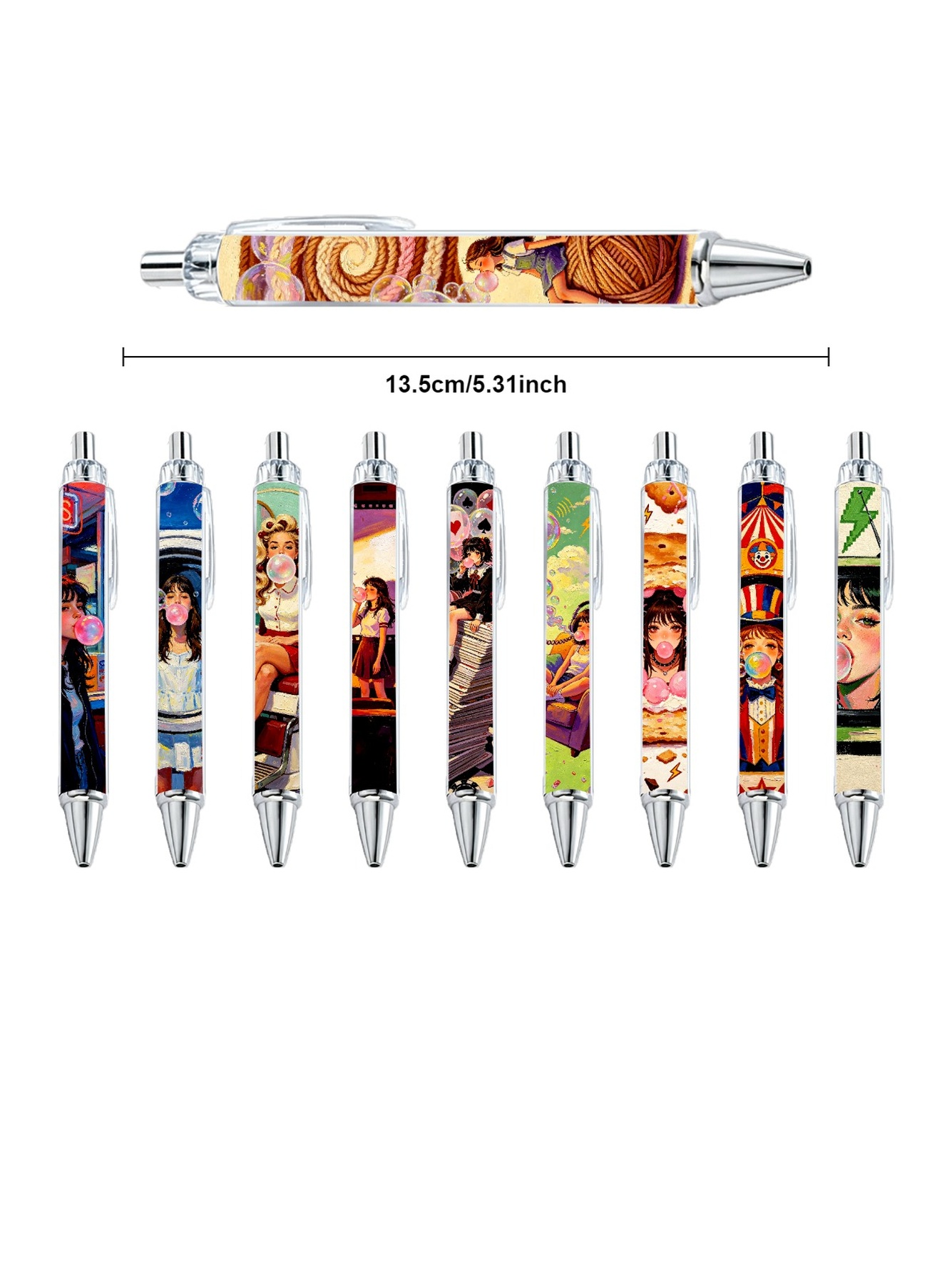 Bubble Gum Girl Gel Pens