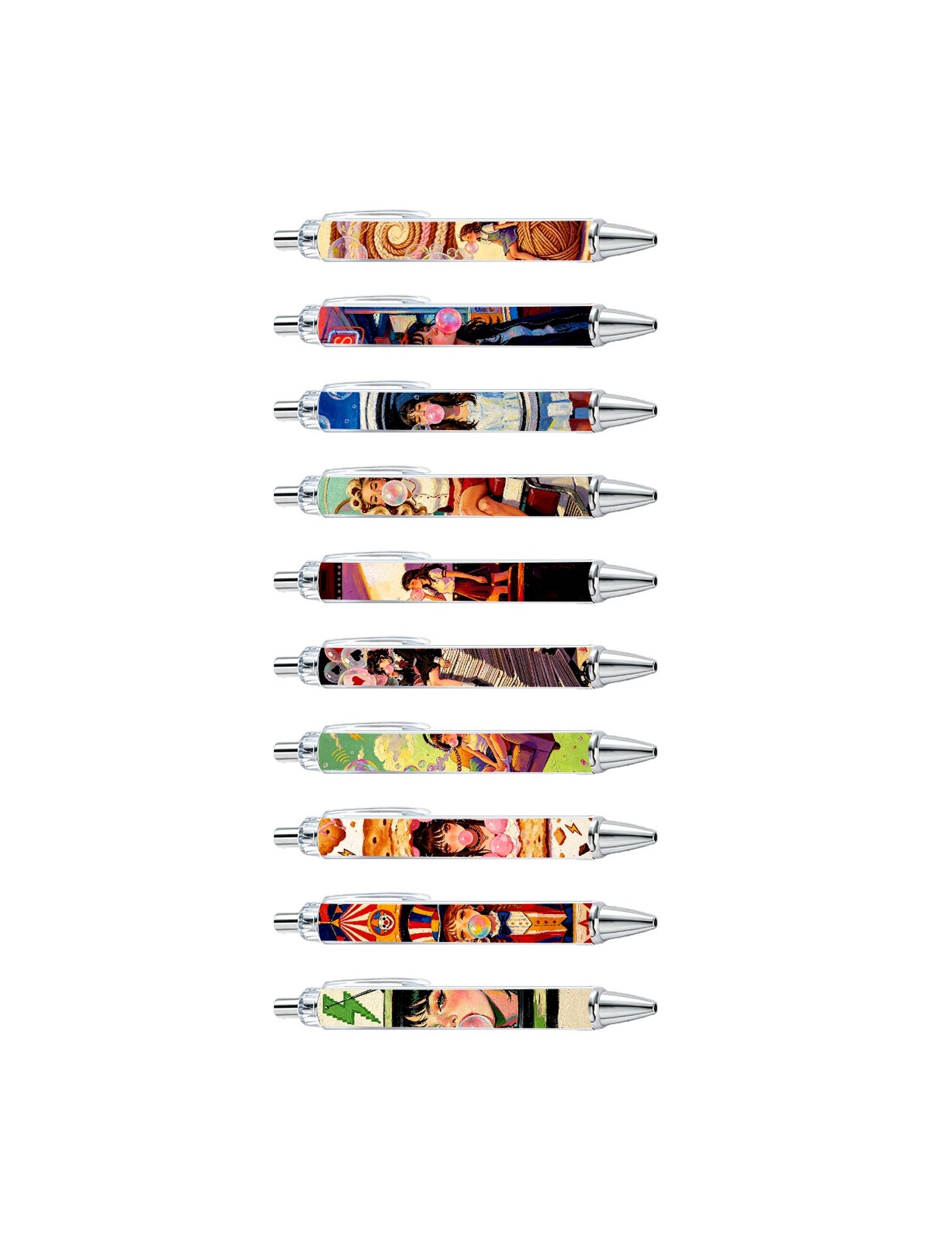Bubble Gum Girl Gel Pens
