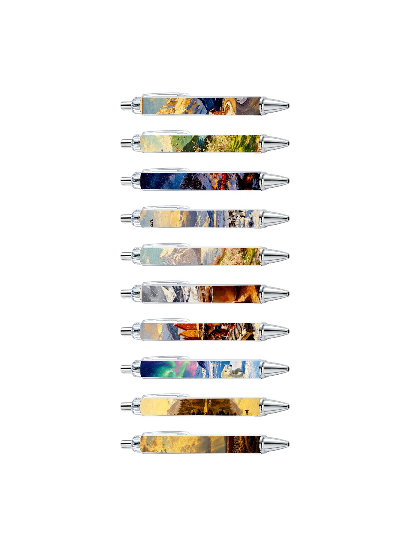 Multi Scenic Ballpoint Pens