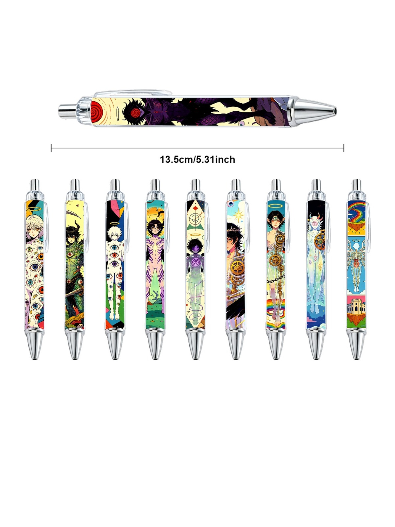 Mystical Anime Character Gel Pen - 10-Pack
