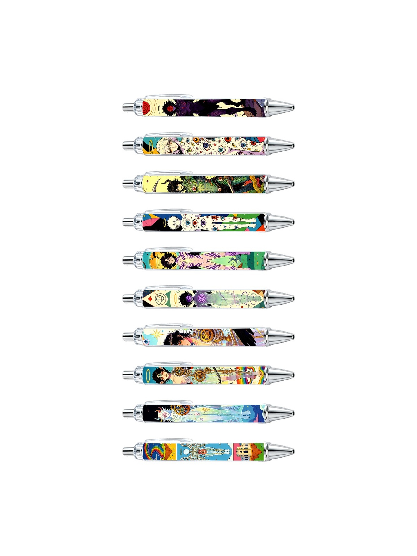 Mystical Anime Character Gel Pen - 10-Pack