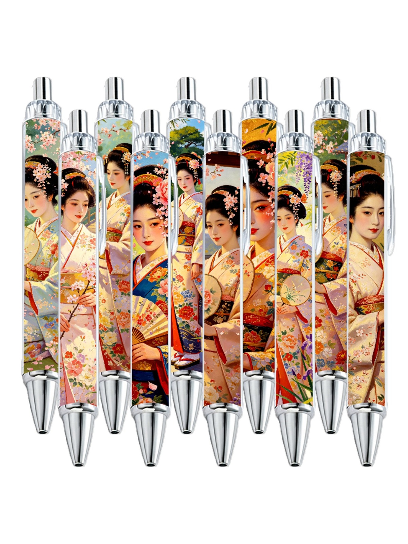Japanese Geisha Art Gel Pens Set
