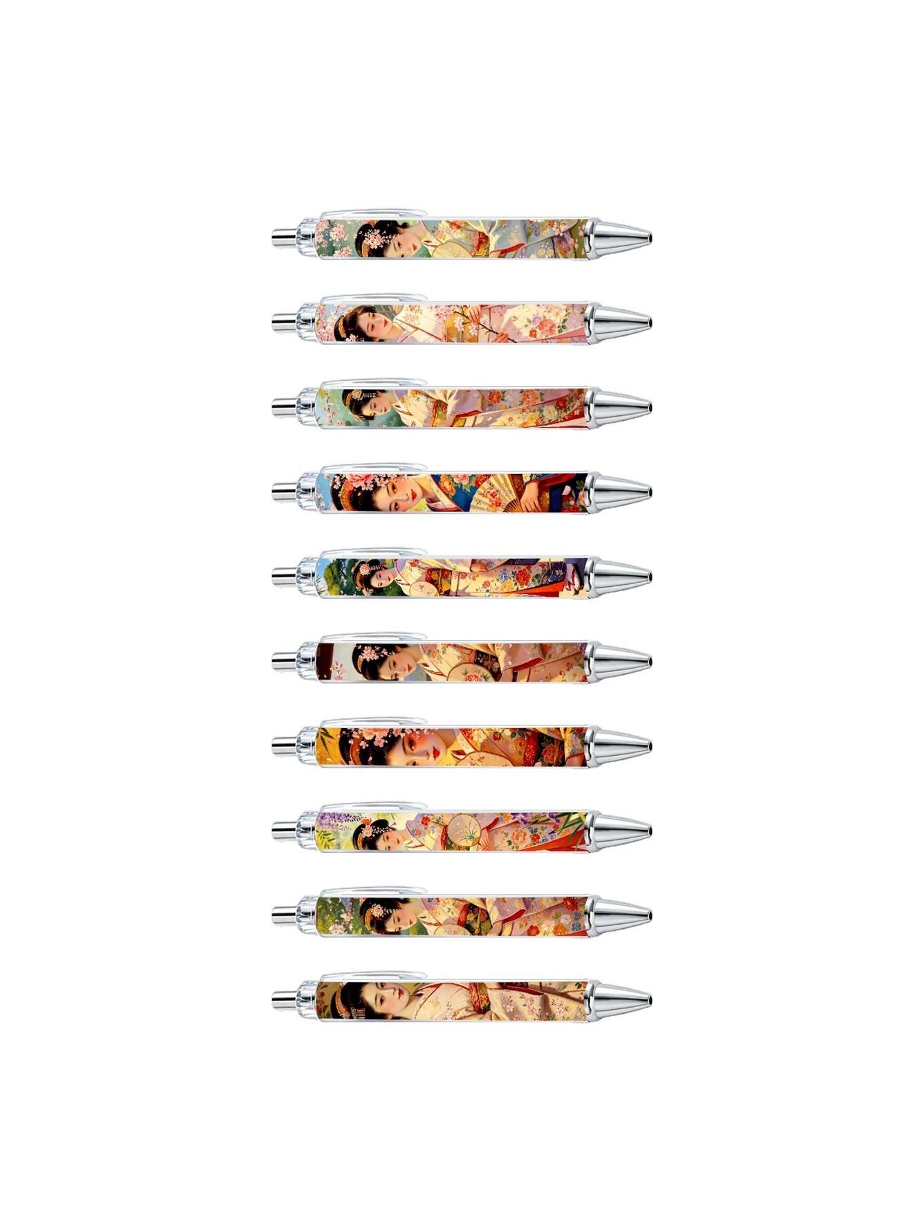 Japanese Geisha Art Gel Pens Set